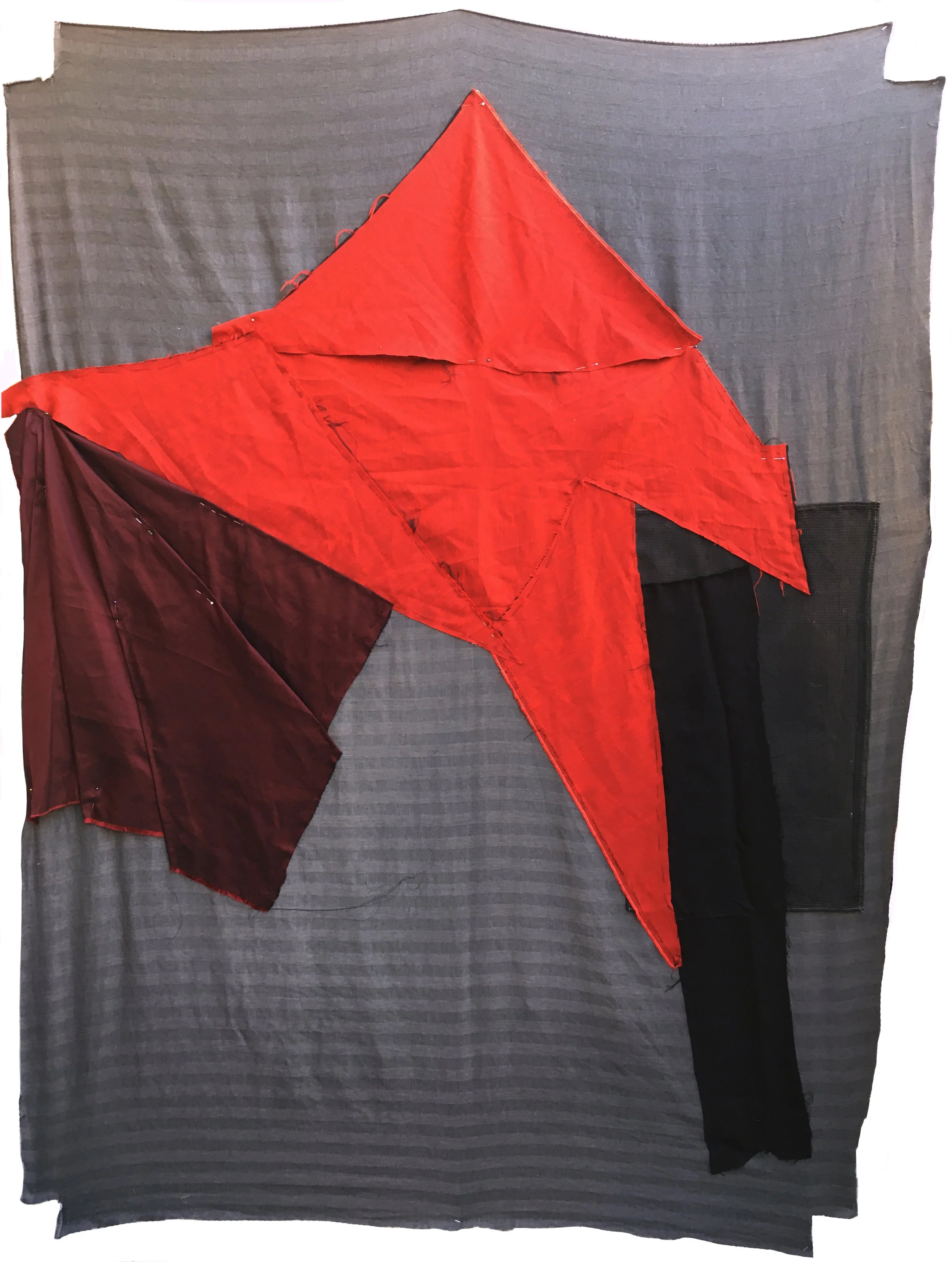 KITE - 130 x 120 cm - various fabrics - 2020