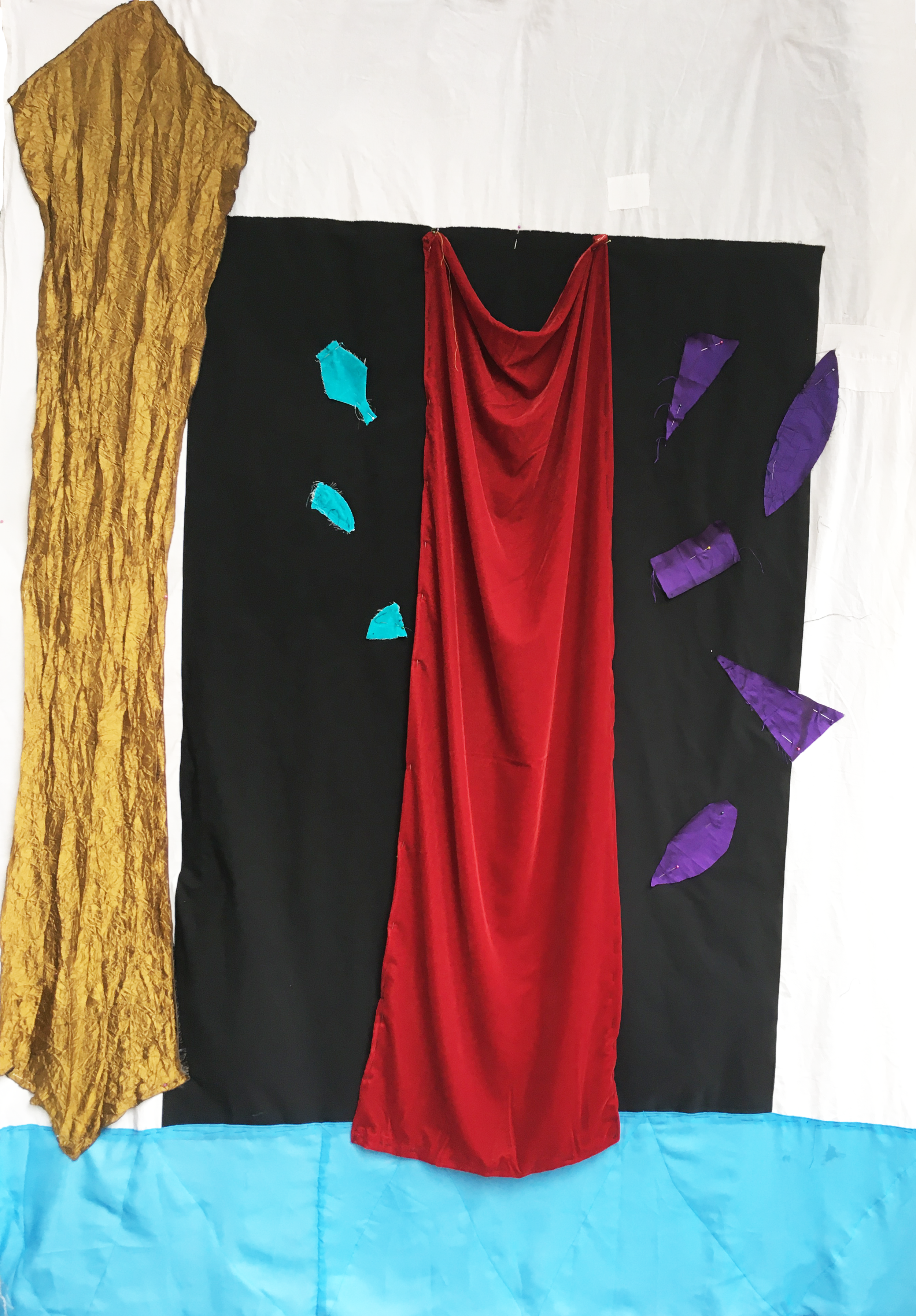 PECES ACUARIO d'après Matisse -
206 cm x 153 cm - various fabrics - 2020