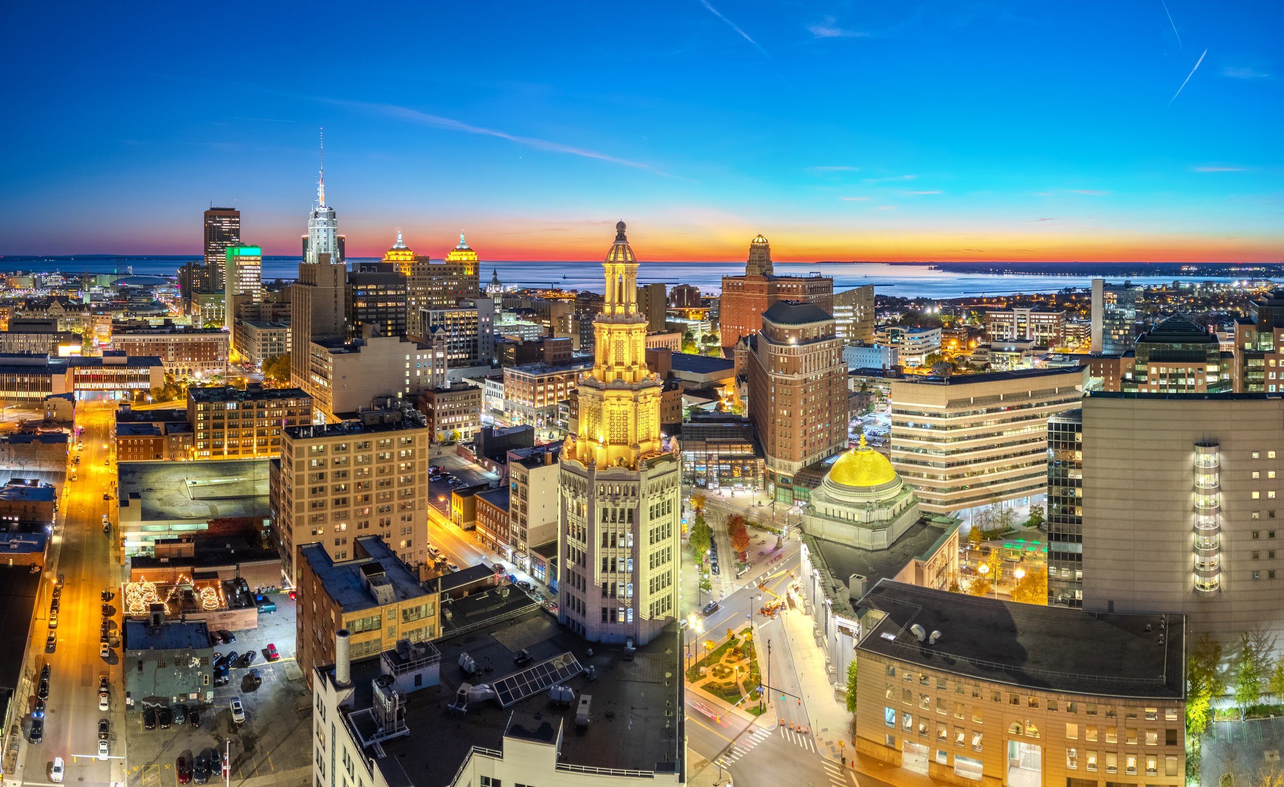 Buffalo, New York City skyline from overhead, reflecting complexity in psychotherapy.