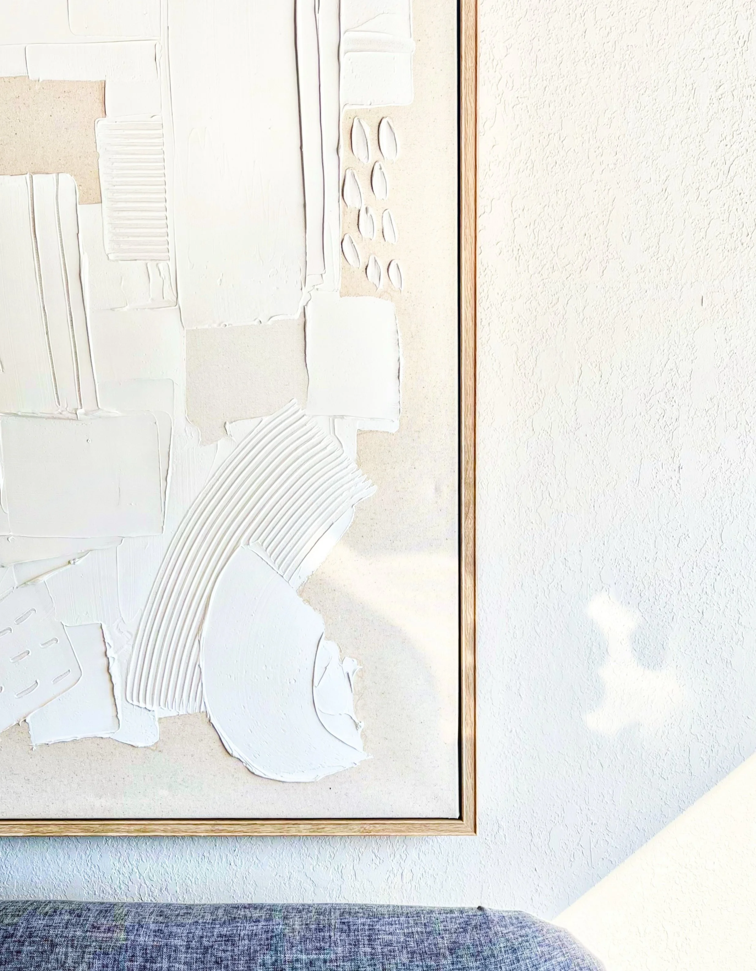 Abstract art in Andrew Wilton, LCSW's psychotherapy office in Western New York near Buffalo.