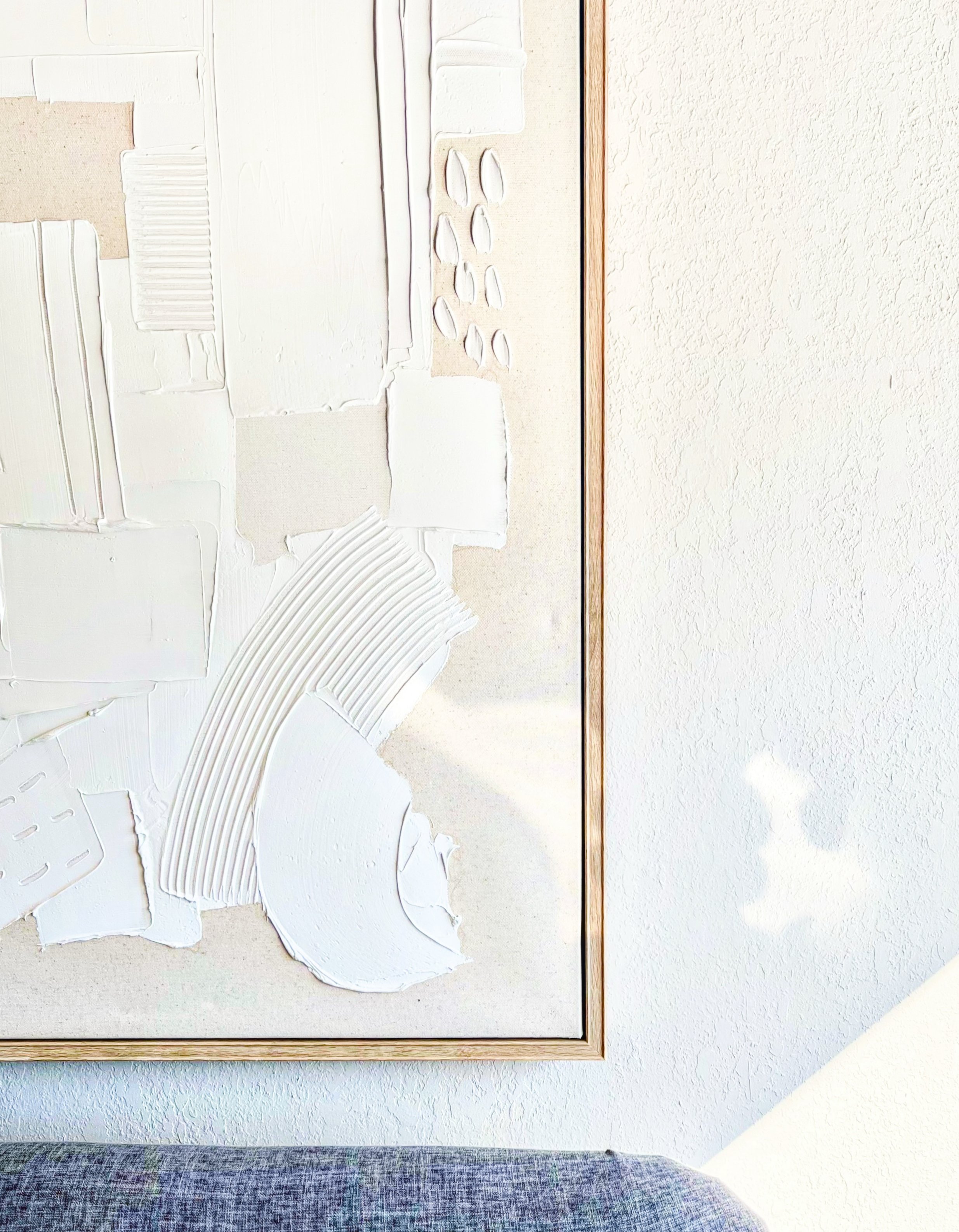 Abstract artwork in Andrew Wilton, LCSW's psychotherapy office near Buffalo, New York