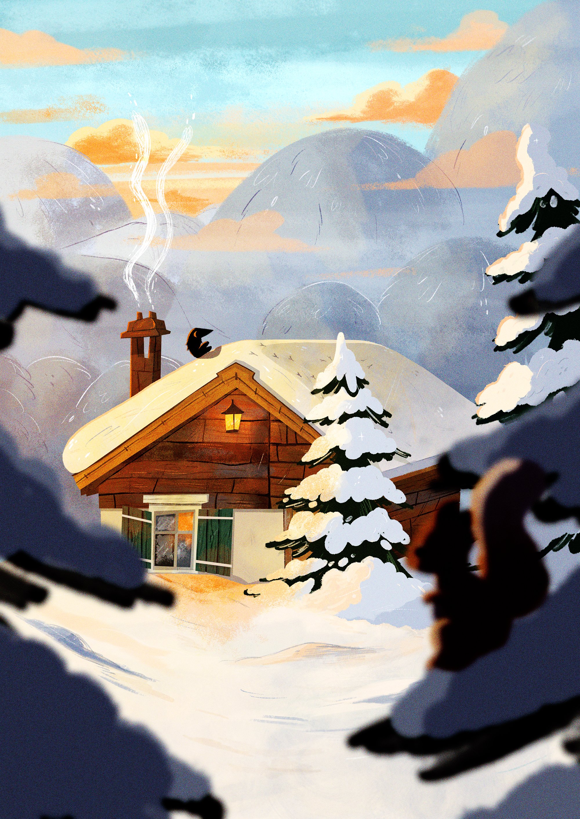 Cabin in the Snow 