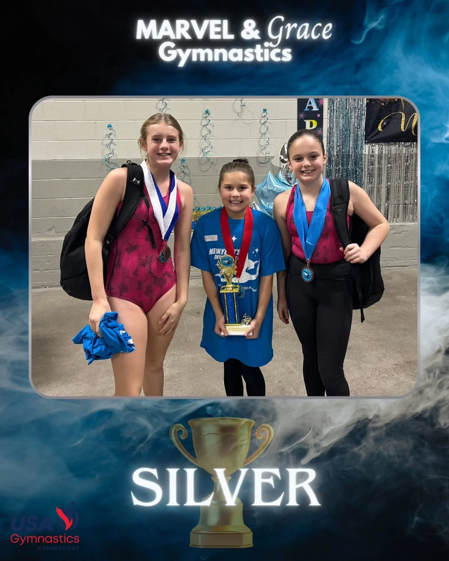 Good luck to our Xcel Silver team competing at States today. 💙🤸&zwj;♀️✨

As we head into the final State Meet weekend, we are so proud of all the hard work, growth, and dedication you have shown all season long.

Go out there, stay confident, and f