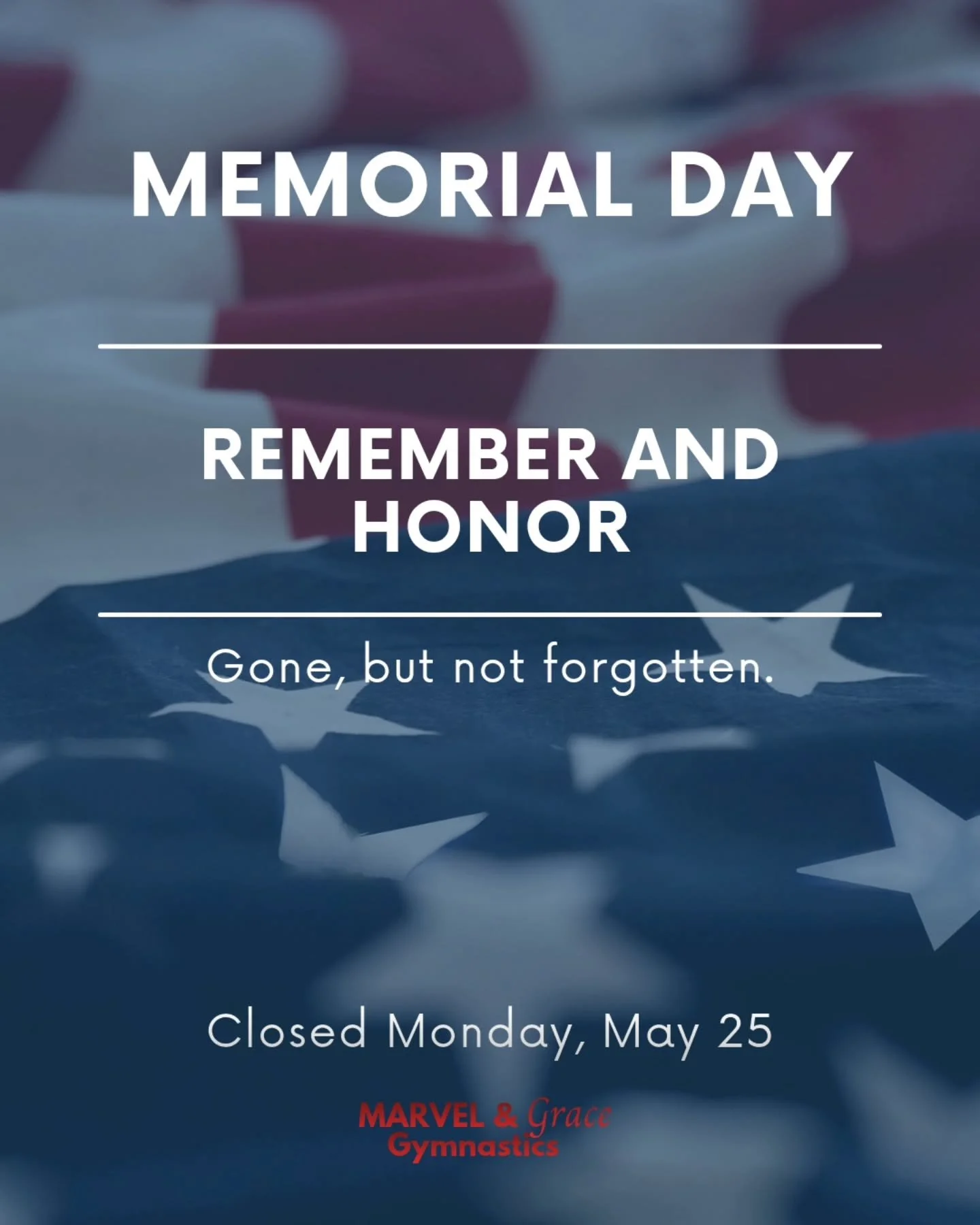 This Memorial Day, we honor and remember the brave men and women who made the ultimate sacrifice for our country. 🇺🇸❤️

While we are CLOSED on Monday, May 25, we encourage everyone to stay active and move with purpose today. Many people take part i