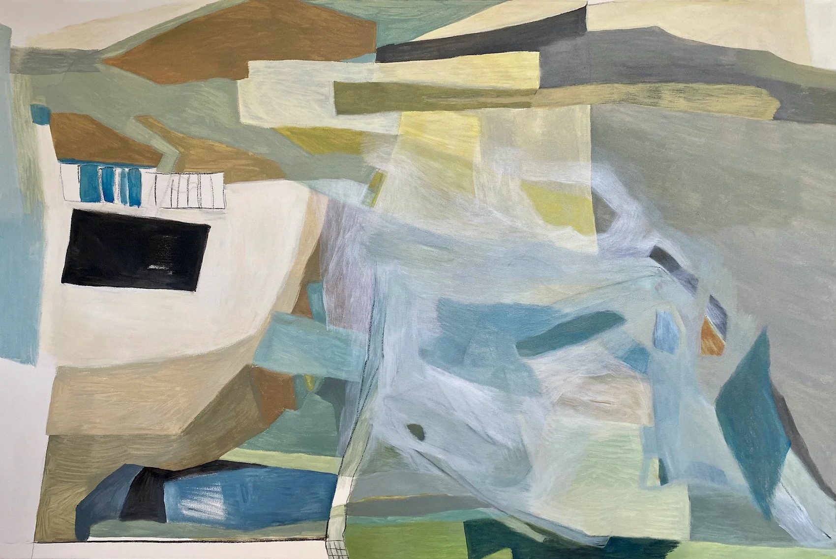 Landscape, 2026, mixed media on stretched canvas, 1500 x 1000,Available at artist's studio, R38 000