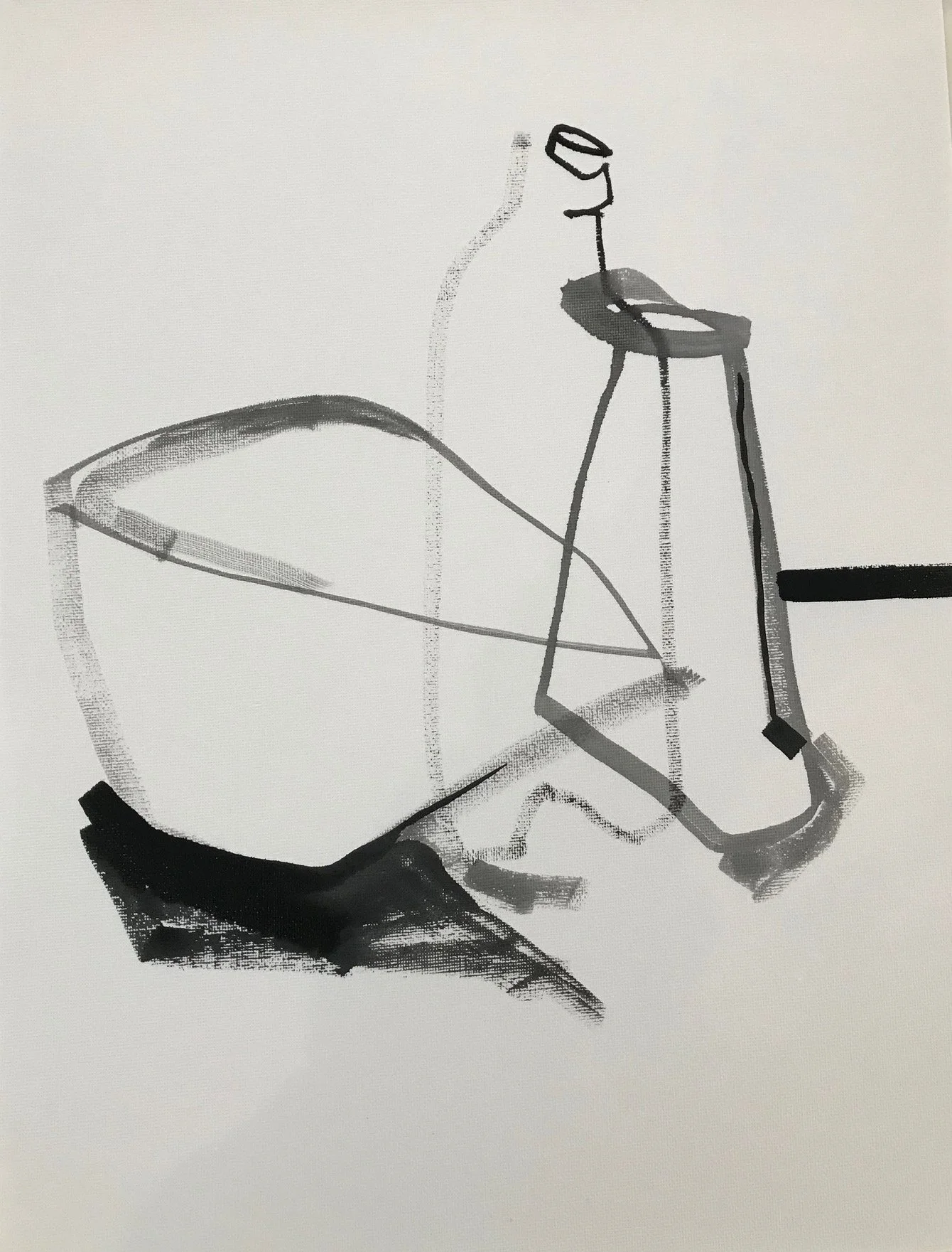 Still, 2019, ink on Fabriano, framed, 290 x 375 ( unframed dimensions) , available at artist's studio