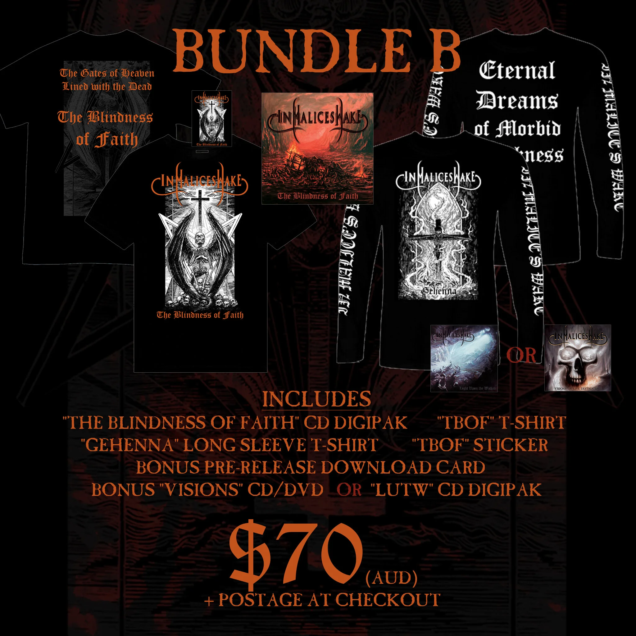 The Blindness of Faith&nbsp;is available via CD digipak and digital stream. An extensive range of pre-order bundles including a large range of new apparel are available now via:  http://www.inmaliceswake.com/store.html http://inmaliceswake.bandcamp.…