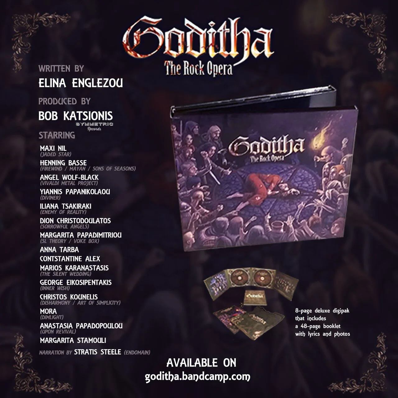 Elina Englezou &amp; Bob Katsionis – single “Fearless” from Rock Opera “GODITHA”