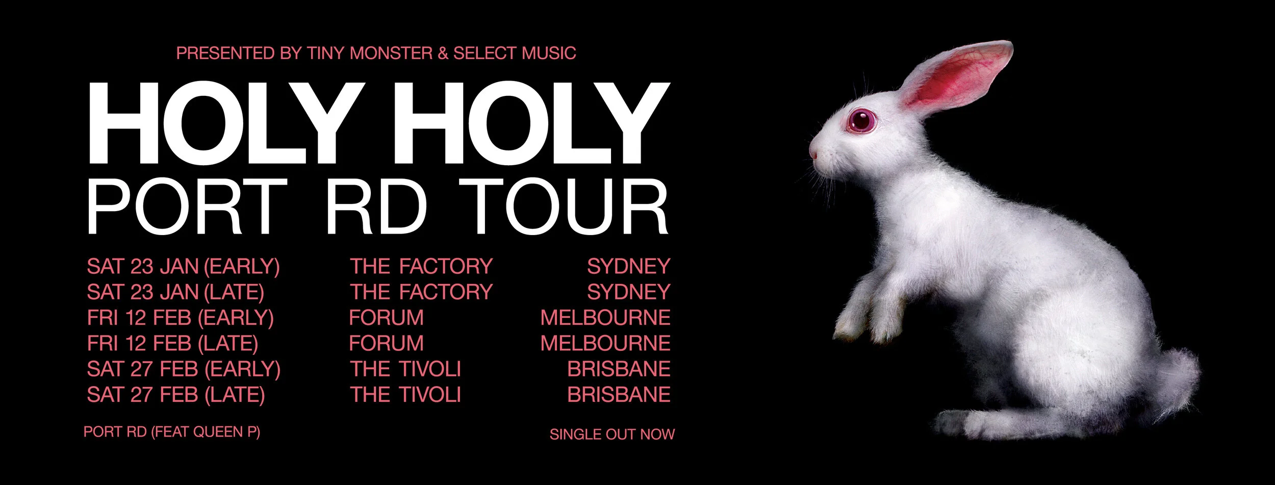 Holy Holy 'Port Rd' feat Queen P + east coast tour announced