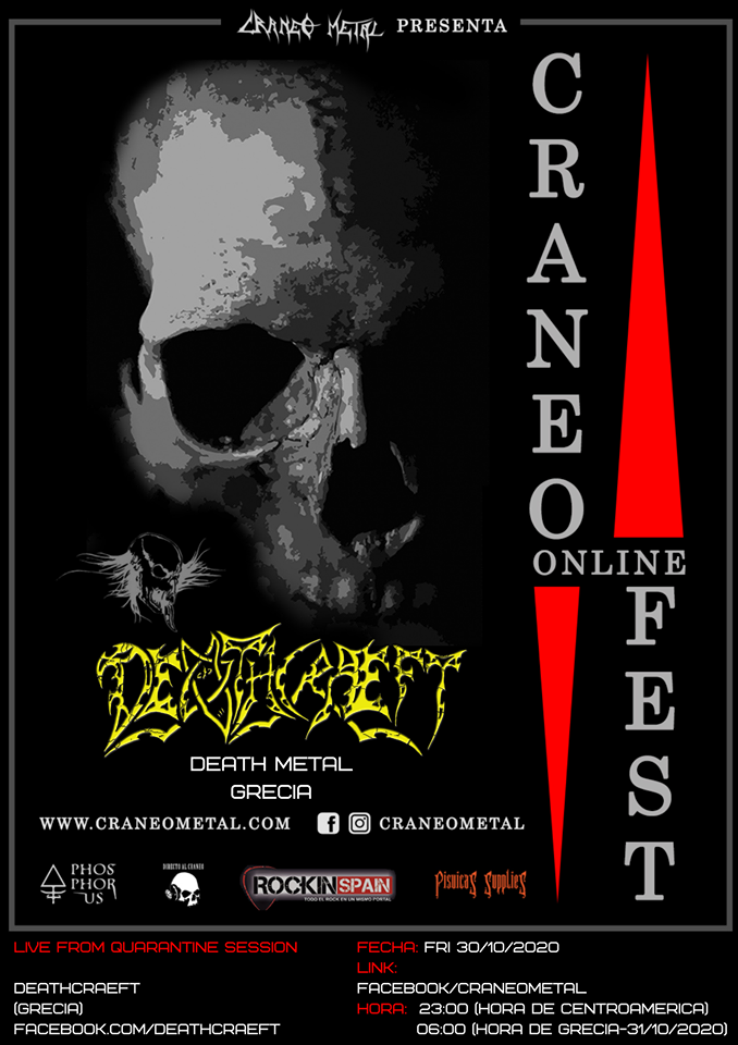 DEATHCRAEFT – “Beginning of the end” from “CRANEO ONLINE METAL FEST” – Costa Rica