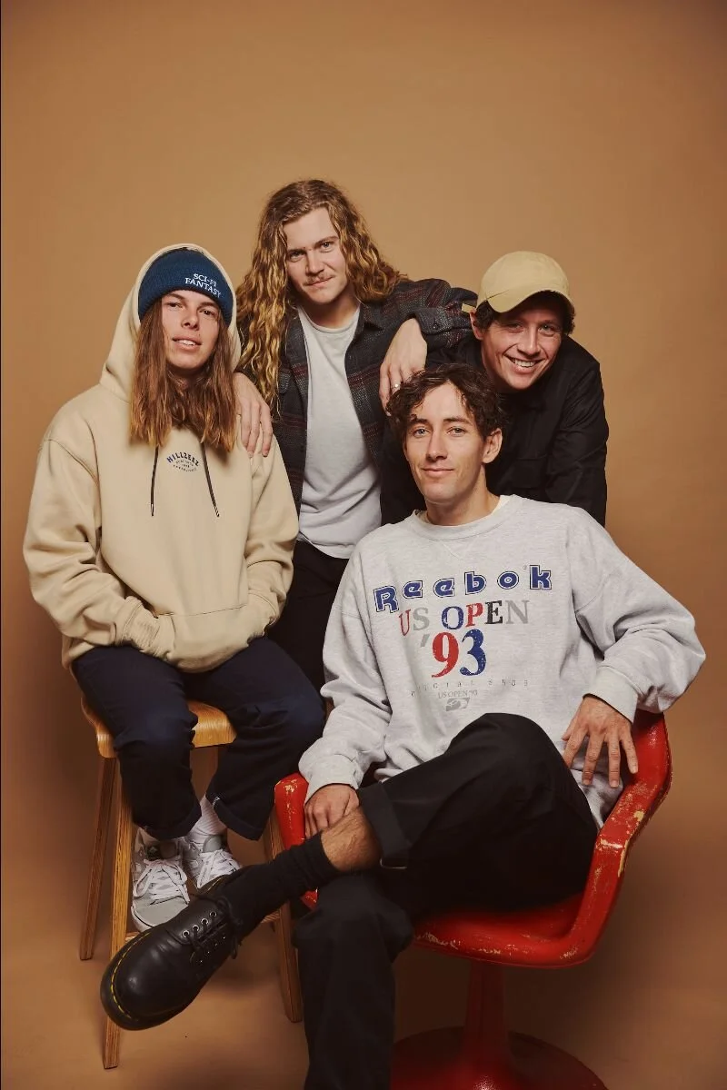 Photo credit: Charlie Hardy“..captivating, sun-drenched guitar-pop..” - NME  "A lush combination of spacey vocals and warm guitars back by a big drum sound, the track fills your stomach with butterflies and your head with cosy nostalgia." - LIFE WITHOUT ANDY  "..the group channel a simultaneous ferocity and charm that’s difficult to balance in the alt-rock world..” - PILERATS  “..the hottest new indie group to come out of Western Australia..” - HAPPY