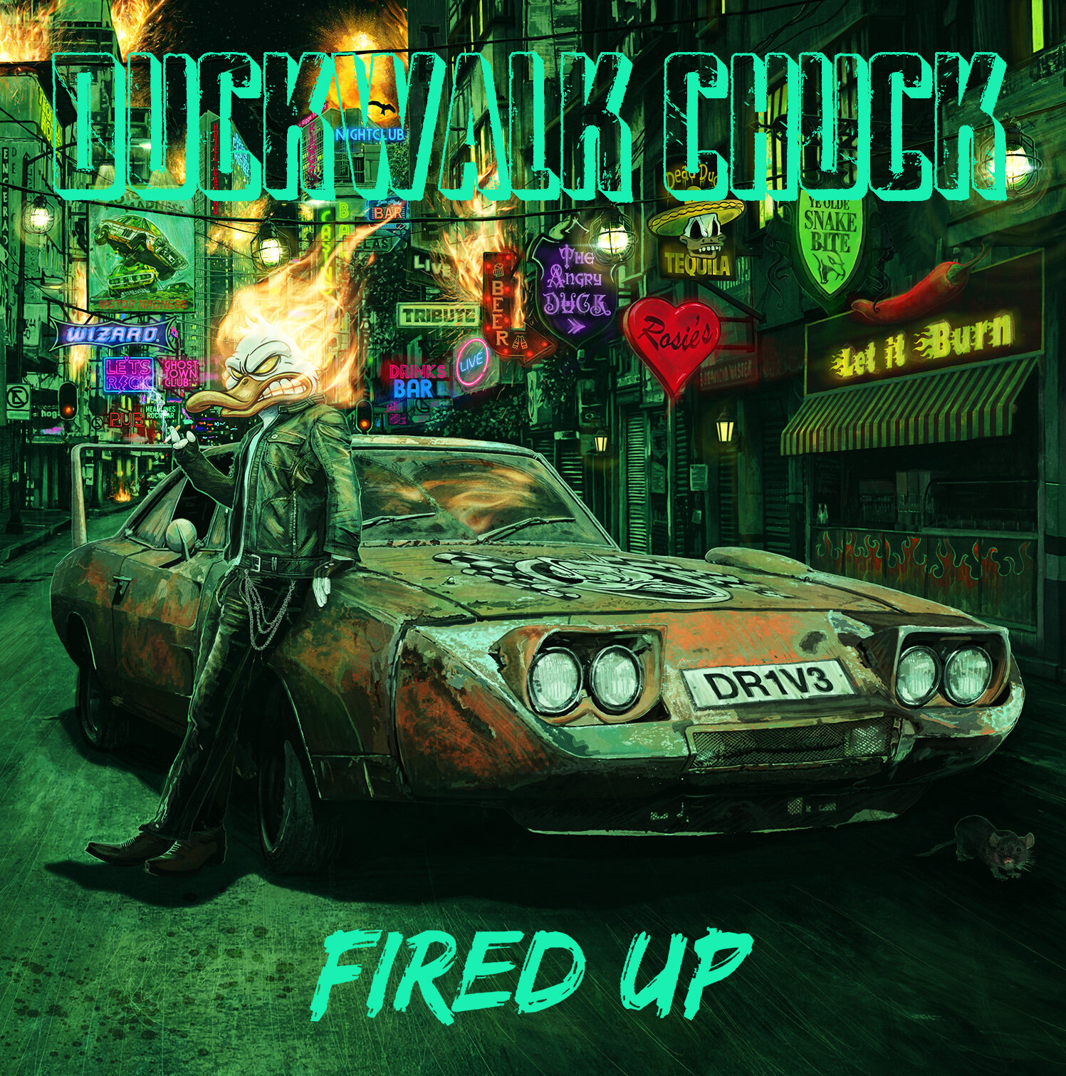 Duckwalk Chuck: Norwegian Hard Rockers Release Visualizer for Fired Up