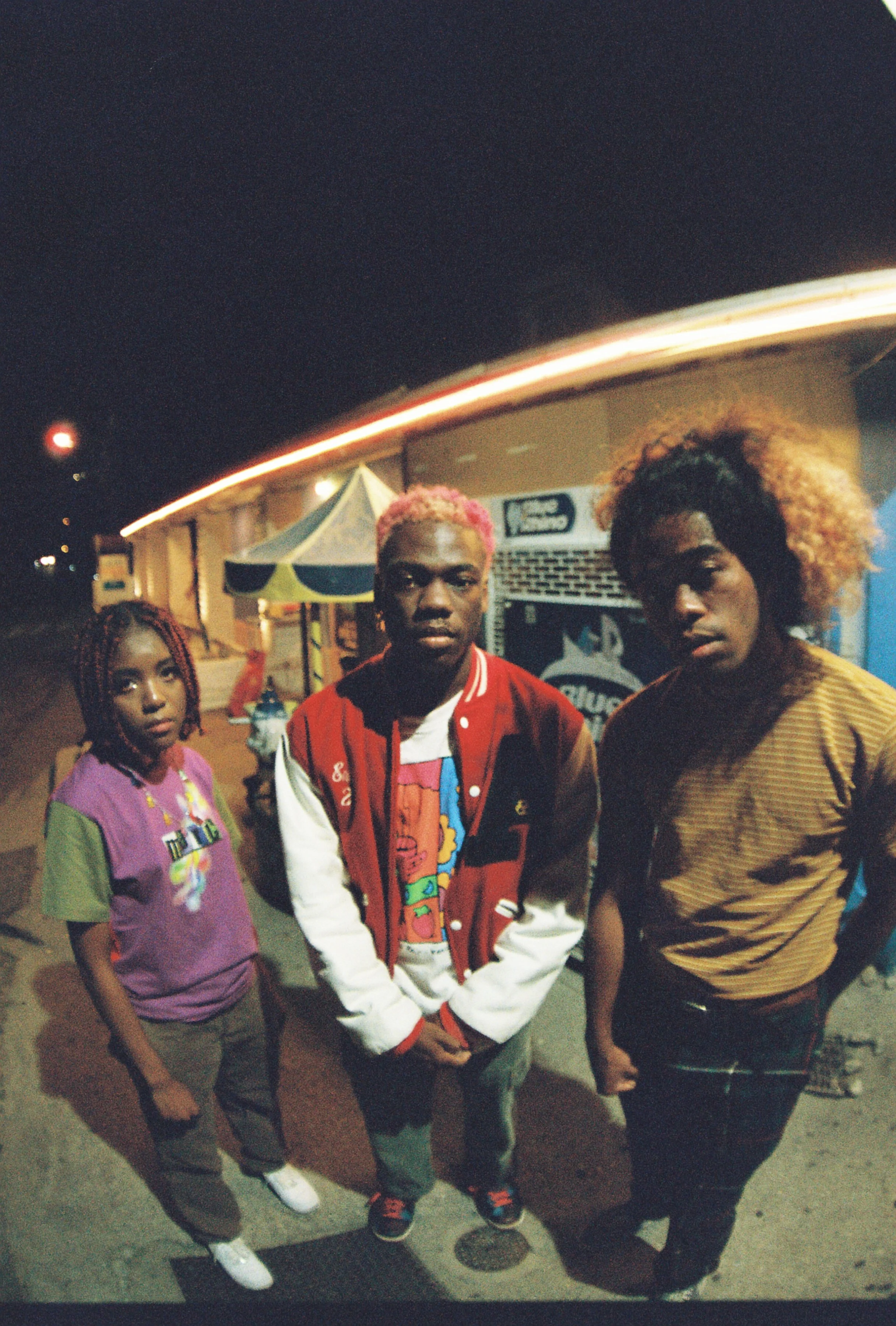 Photo credit: Jake Kelly"BLACKSTARKIDS are at the height of their powers" – Billboard  "Taking the media they loved growing up in the 2000s and combining it with their formidable songwriting and producing talent, [BLACKSTARKIDS] are creating captivating, timeless sounds at an incredible pace." – MTV  "[BLACKSTARKIDS] make experimental nostalgia-tinged pop bops, mixing elements of hip-hop and indie into dazzling bangers." - DIY  "BLACKSTARKIDS have already caused a stir with their recent singles. Although they are fresh out of high school, [Whatever, Man] is impressive in its scope and executed with the grace of a veteran group" - UPROXX  "DIY three-piece BLACKSTARKIDS mix modern trap rhythms with classic-rock riffs, creating their own sunny version of surf rap." – Alternative Press  "BLACKSTARKIDS' music can best be described as forward-facing nostalgia." – Ones To Watch