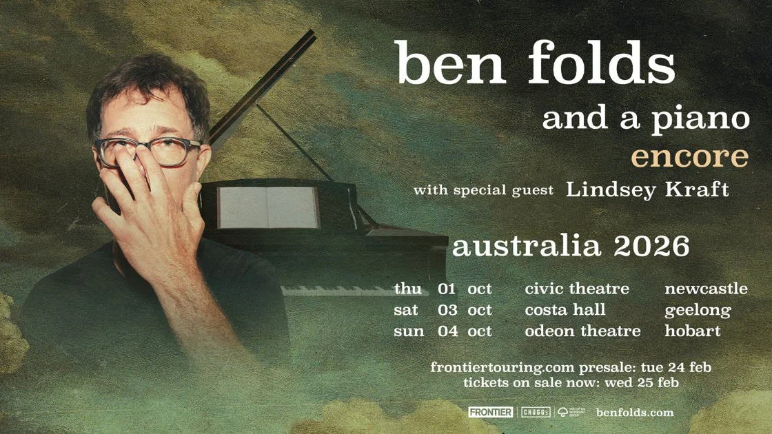 BEN FOLDS (USA) TOUR ANNOUNCEMENT