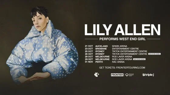 LILY ALLEN (UK): SECOND &amp; FINAL SYDNEY &amp; MELBOURNE SHOWS ADDED DUE TO OVERWHELMING PRESALE TICKET DEMAND