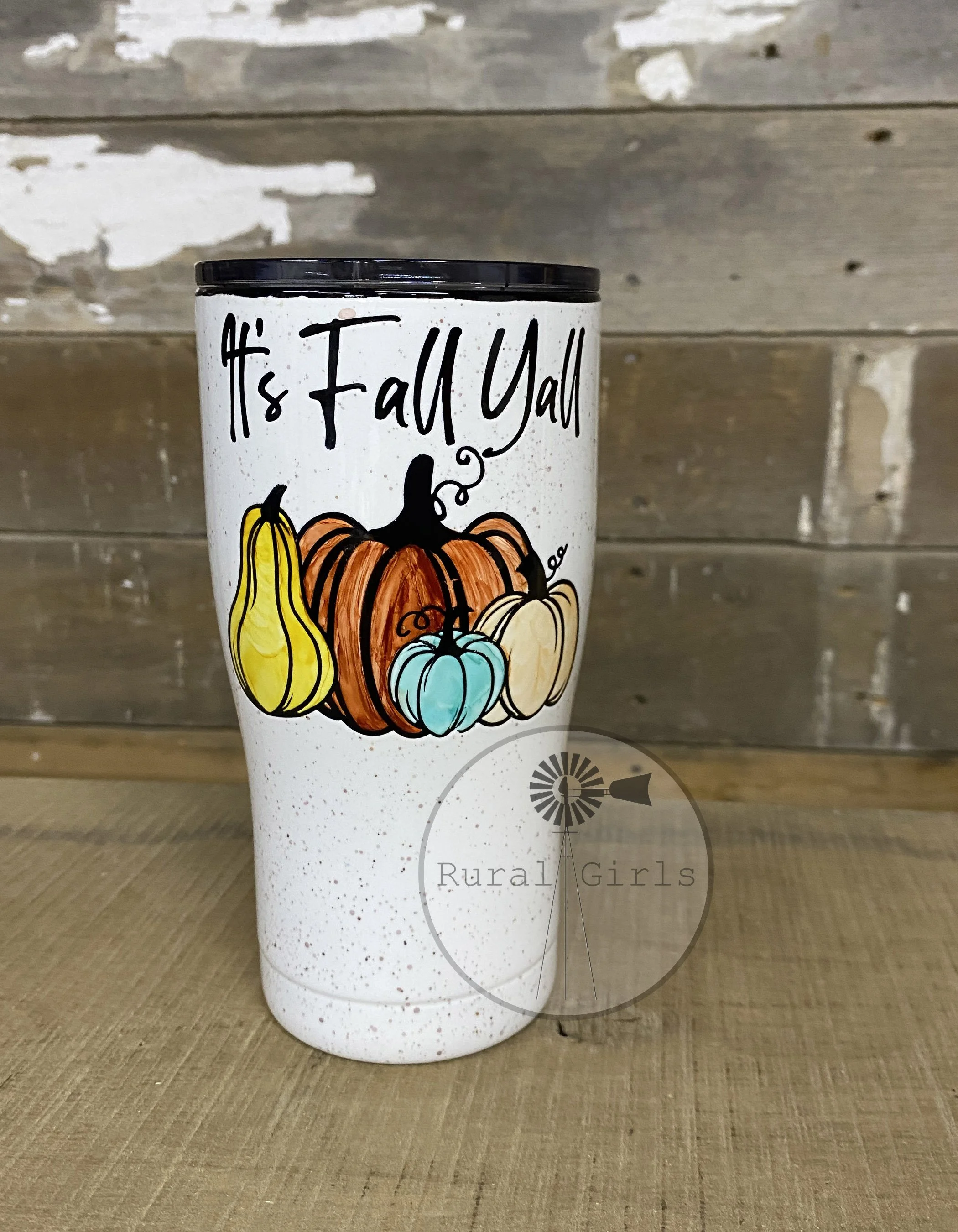 30oz It's Fall Y'all with pumpkins