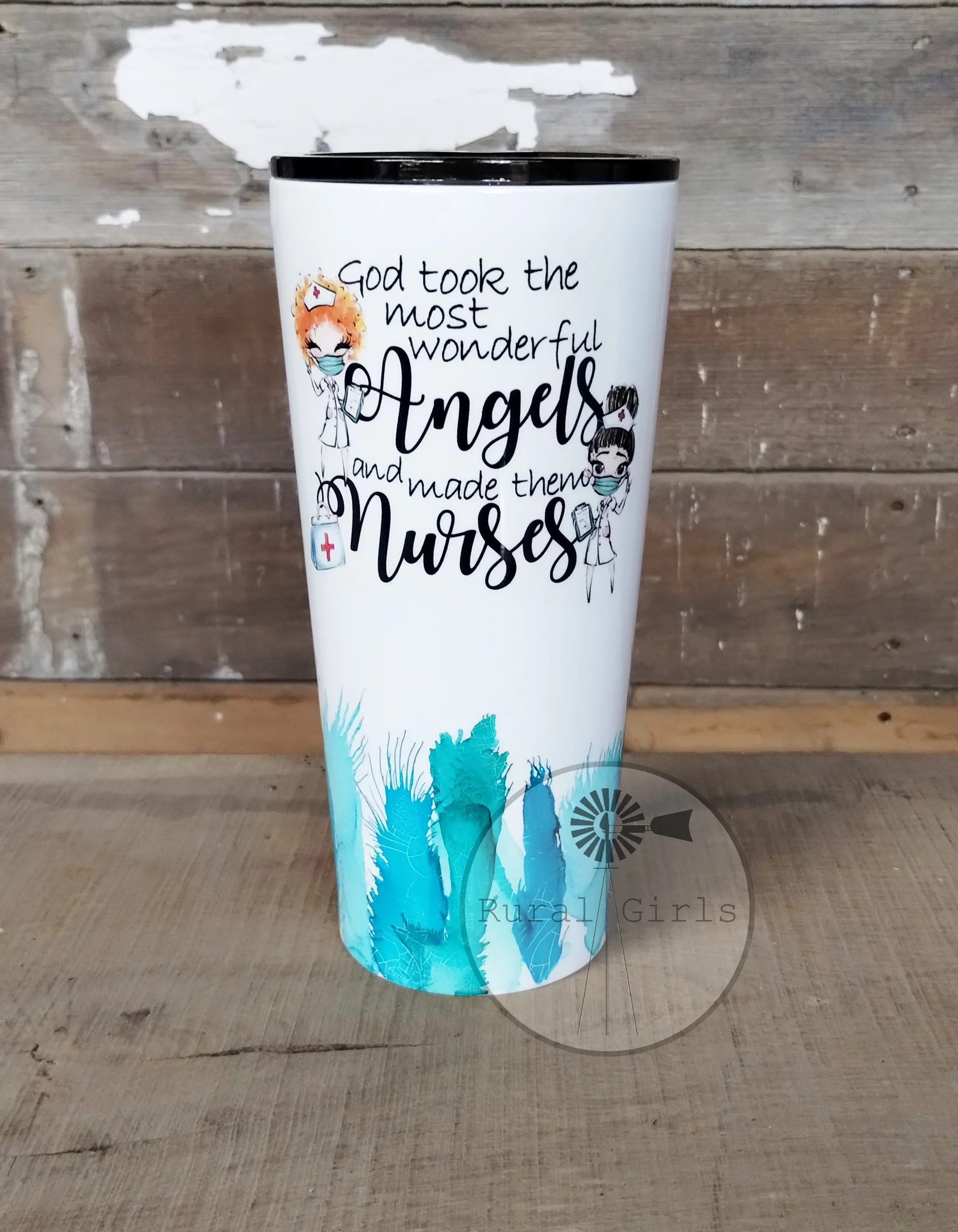 24oz Tapered - Nurses are Angels