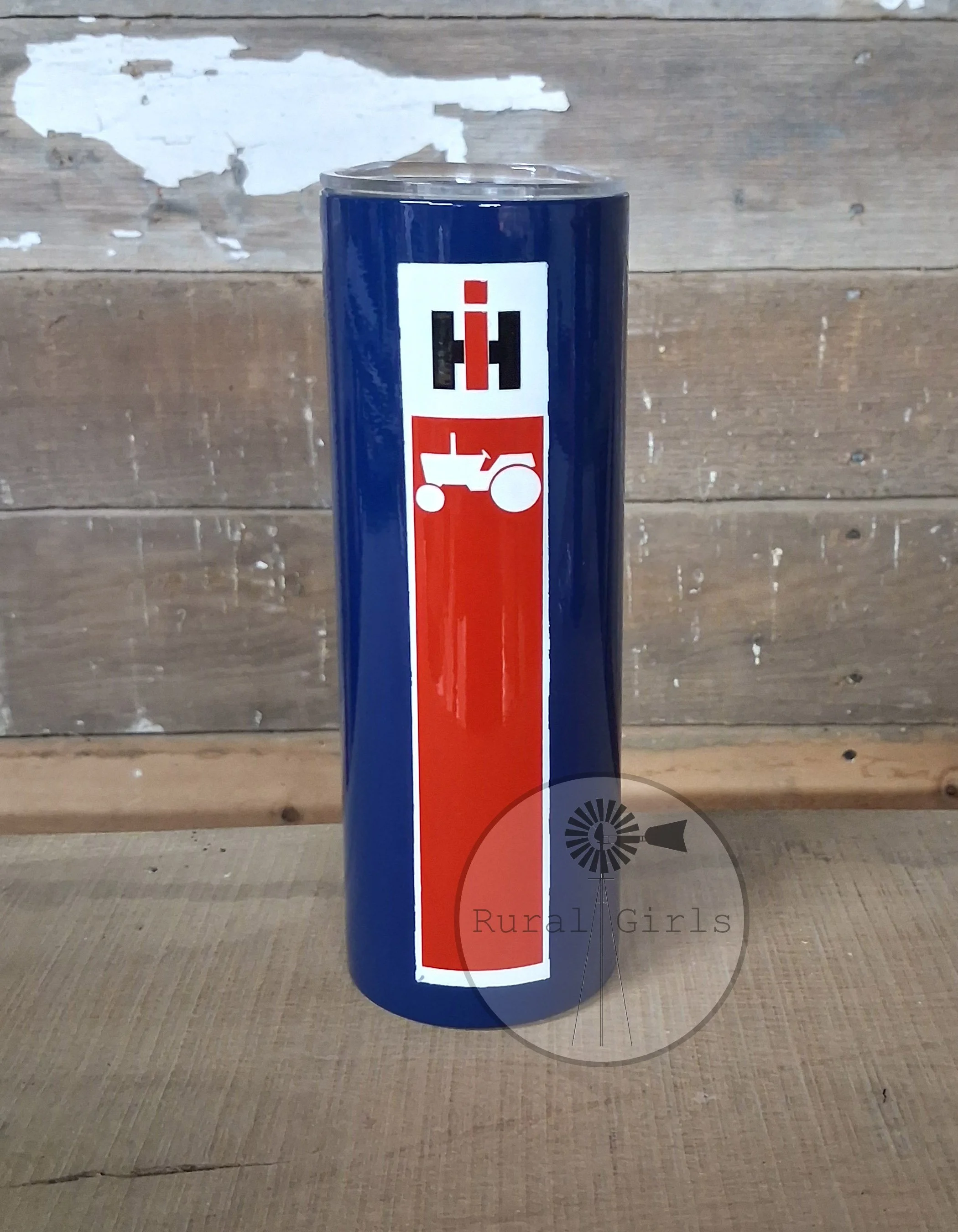 20oz Skinny - IH Tractor Sign