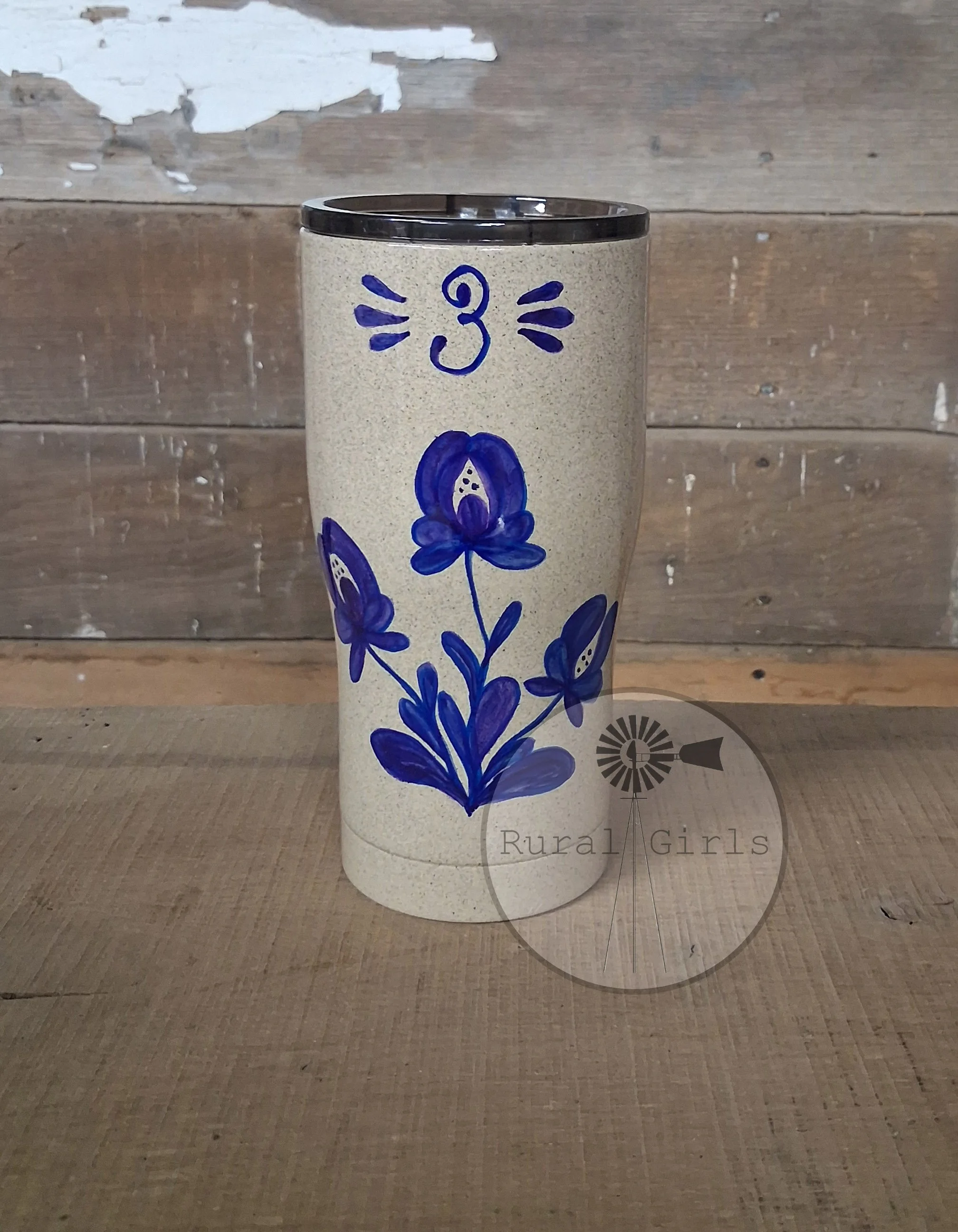 20oz - Blue Crock