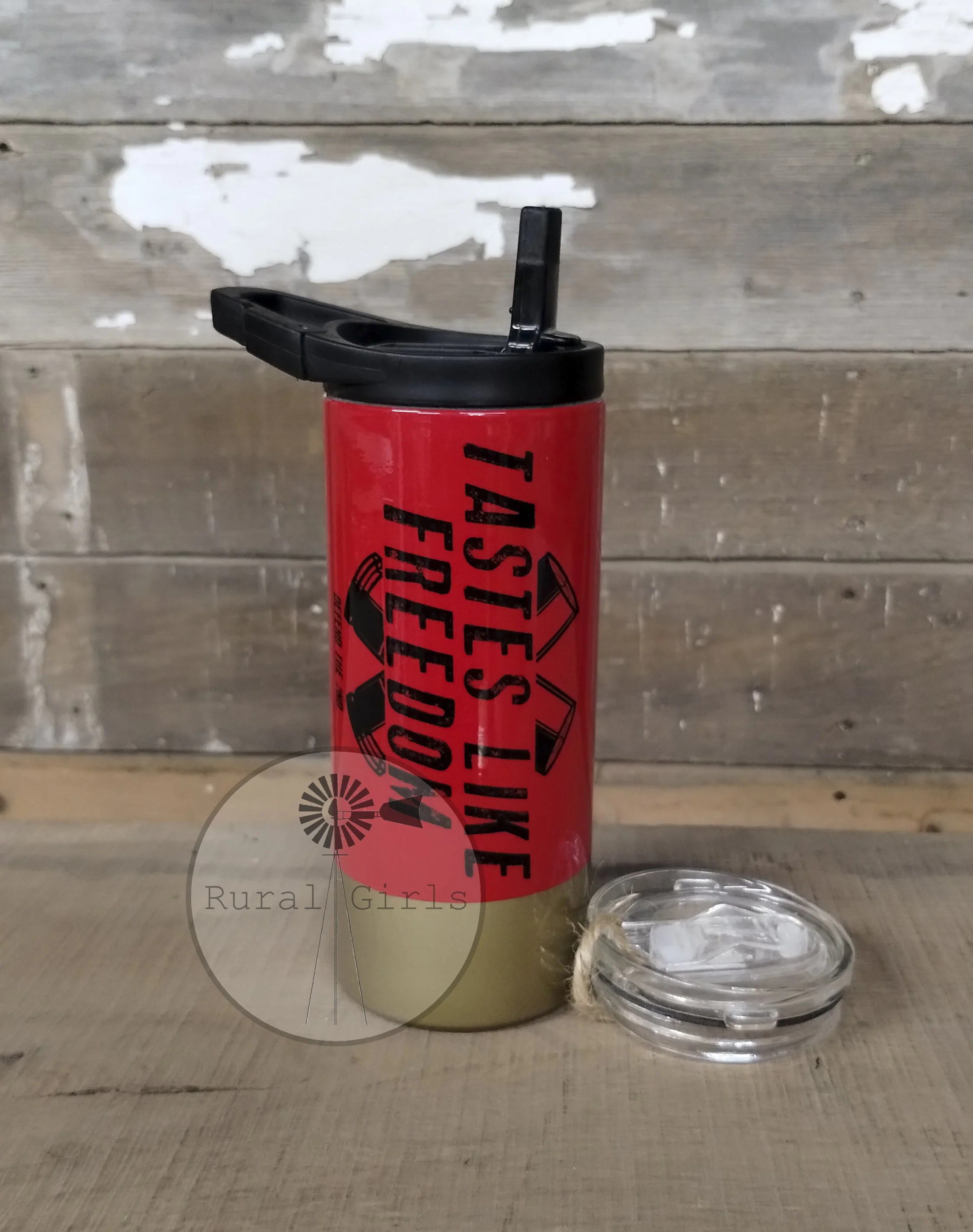 15oz Skinny DUO - Shotgun Shell "Tastes Like Freedom"
