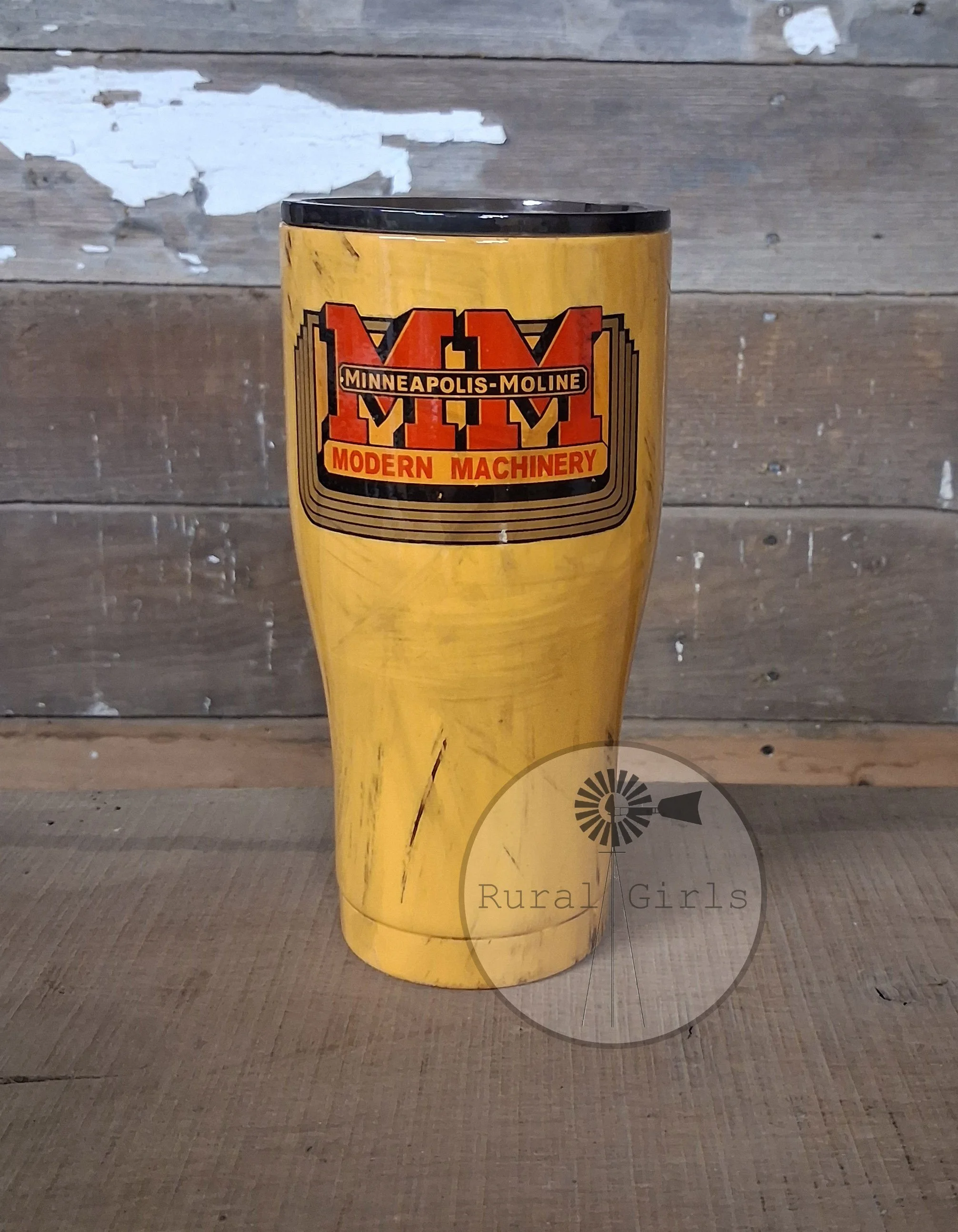 30oz Dirty Minneapolis Moline Emblem - distessed