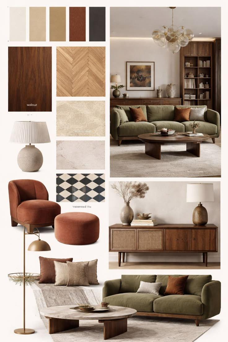 Flat-lay of an e-design floor plan and shopping list for a Vancouver home