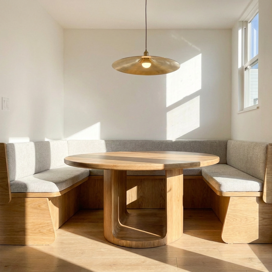 Built-in dining nook, South Granville townhouse — Vancouver interior designer HART HOUS