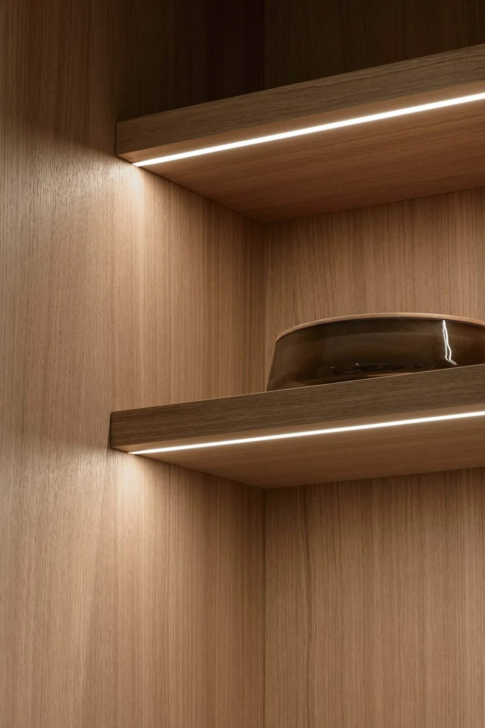 Under-cabinet task lighting in a West Coast Modern Vancouver kitchen