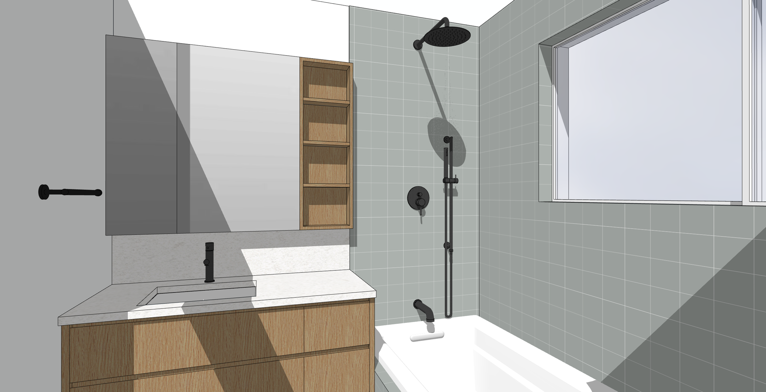 Kitchen & bath design by HART HOUS, infusing Japandi and Mid-Century influences into the homes original character.