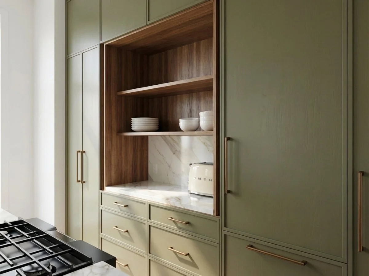 Kitchen design and custom dining room banquette by HART HOUS in Vancouver BC.