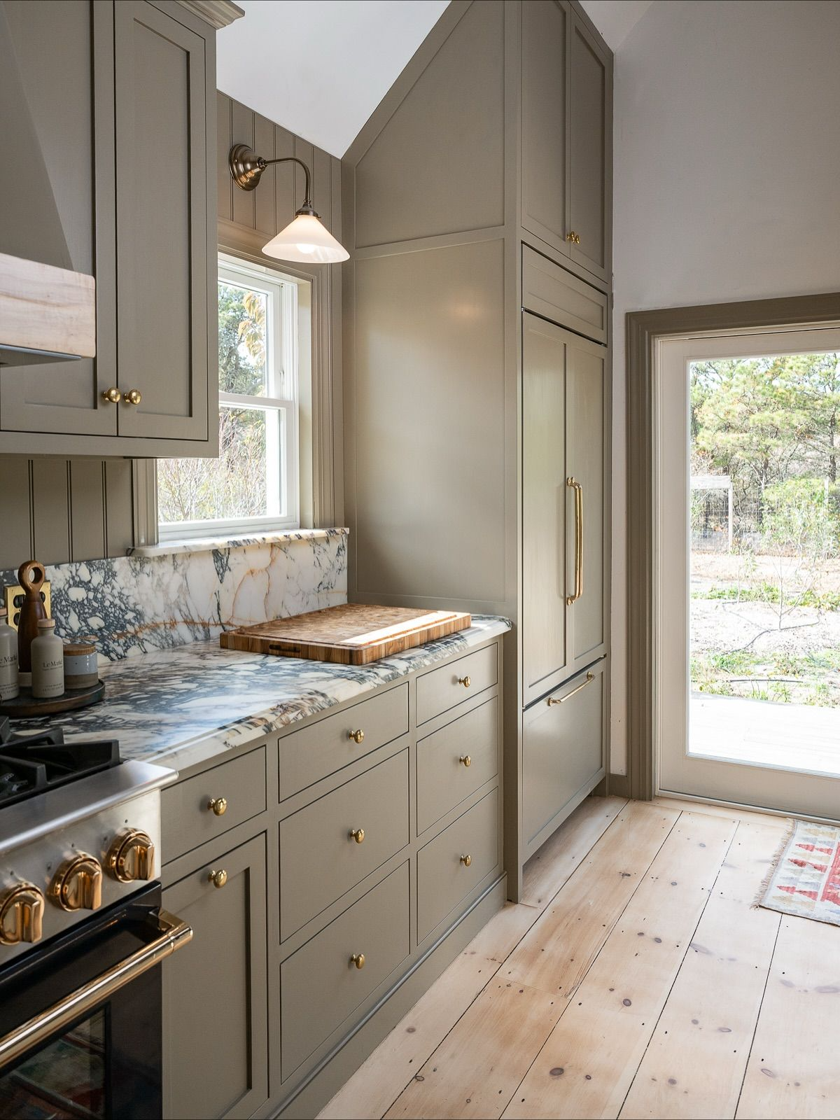 Kitchen renovation in East Vancouver home with new layout and island.