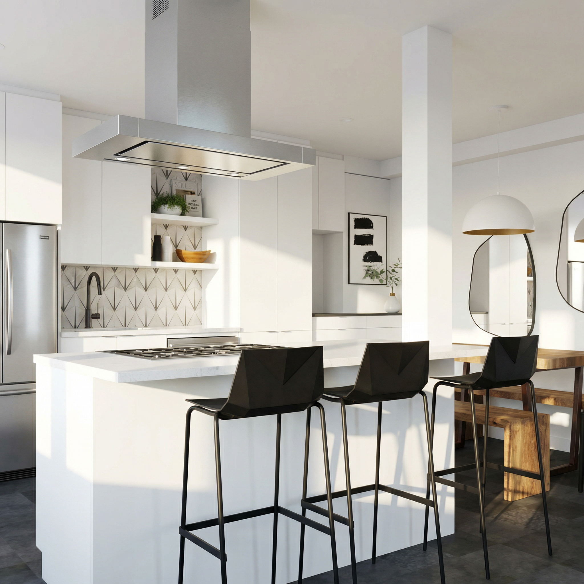 A one-bedroom condo kitchen renovation in Vancouver, BC, transformed the space with brighter finishes, modern updates, and an integrated home workstation. The redesign maximizes light and functionality, creating a fresh, efficient hub for urban livin