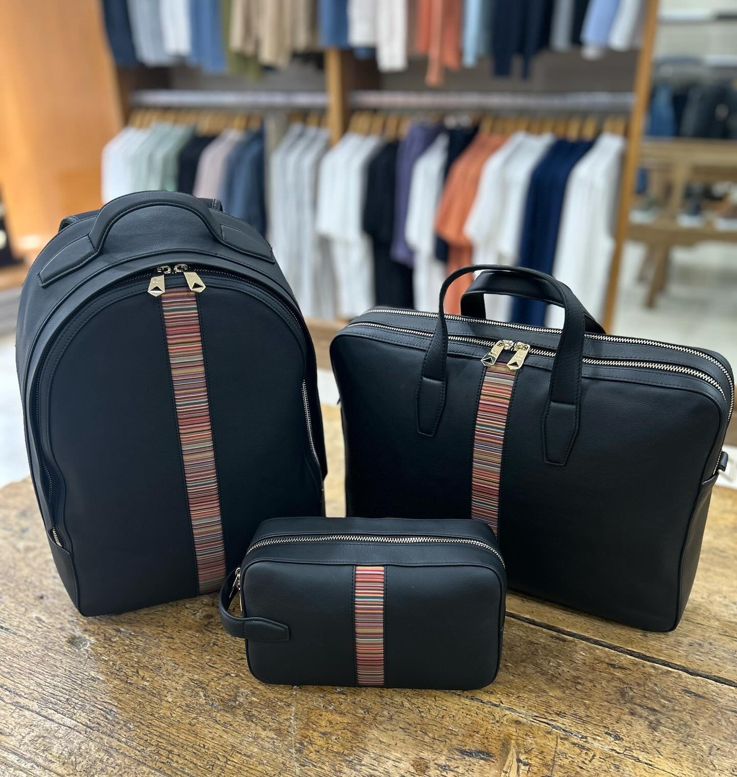 Luxury luggage from Paul Smith Mainline, available in store now. 

#paulsmithmainline #paulsmith #paulsmithdesign #signaturestripe #candystripe #washbag #backpack #leathergoods #tedwilliamsmenswear #suttoncoldfield