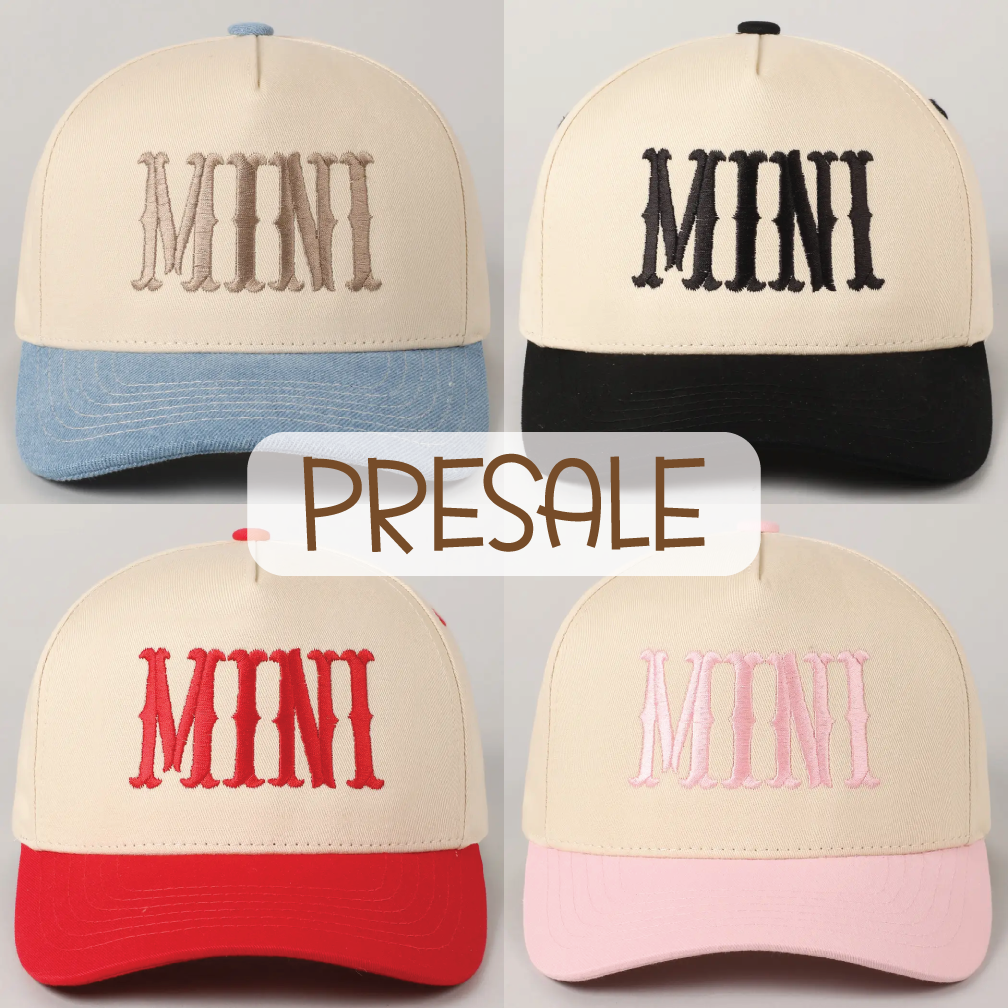 MINI  Embroidered Hat *Presale*