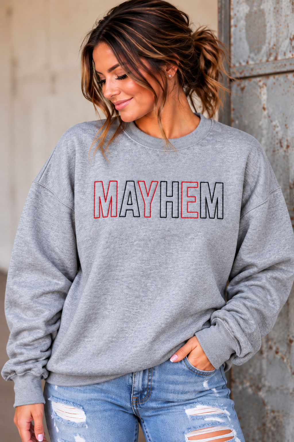 Casual Mayhem Sweatshirt Portrait.png