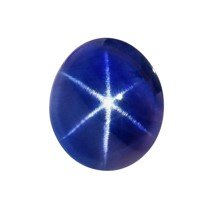 Very fine gem quality star sapphire cut as a cabochon