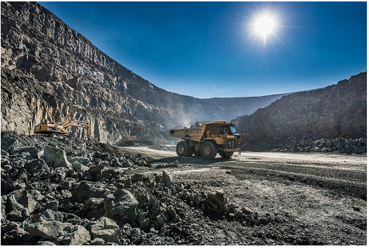 Open pit mining in Lesotho