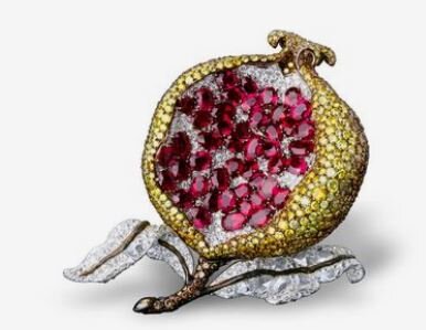 Precious Pomegranate brooch, Michelle Ong for Carnet