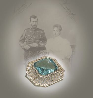 a brooch owned by Empress Alexandrina Feodorovna