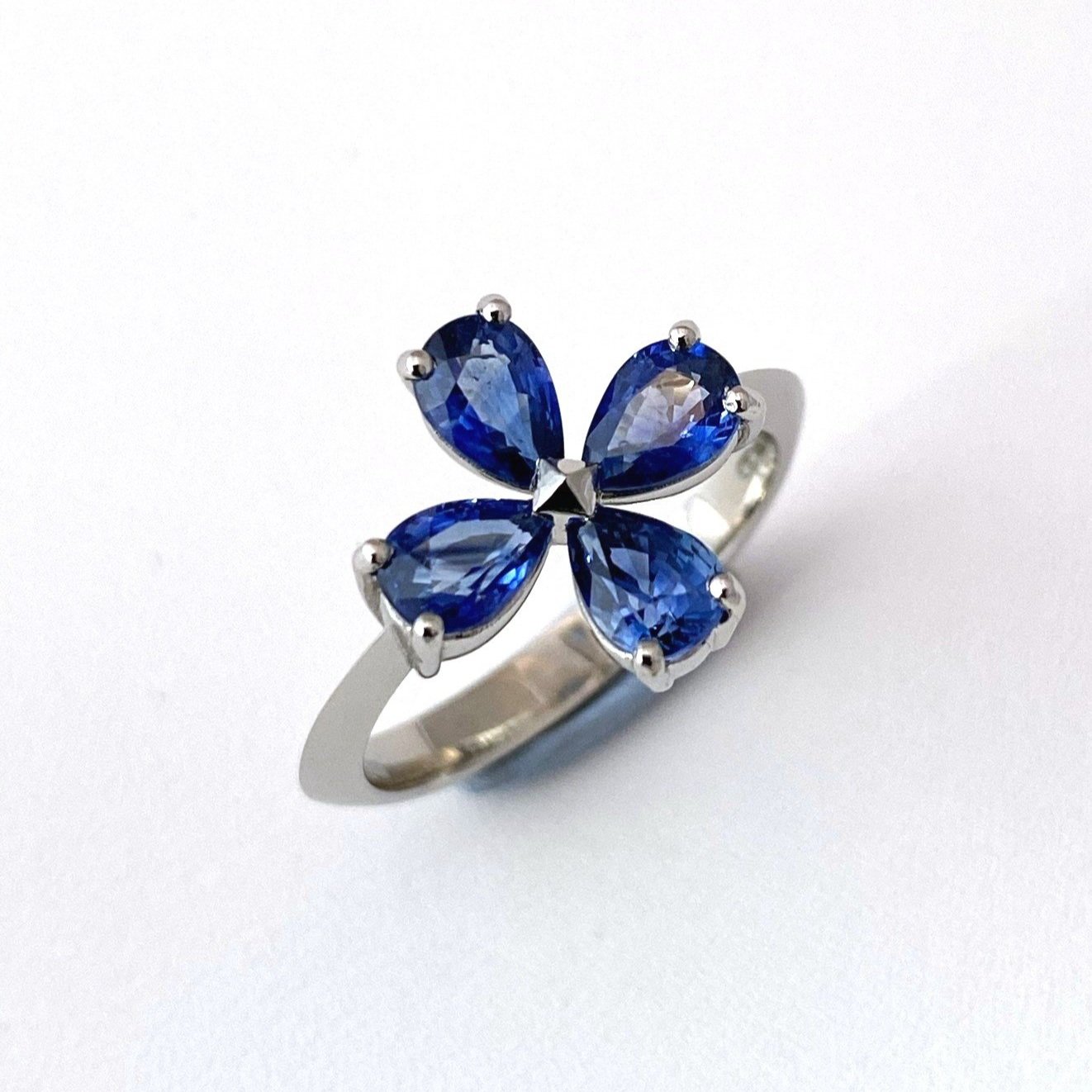 Bespoke Sapphire Petals ring