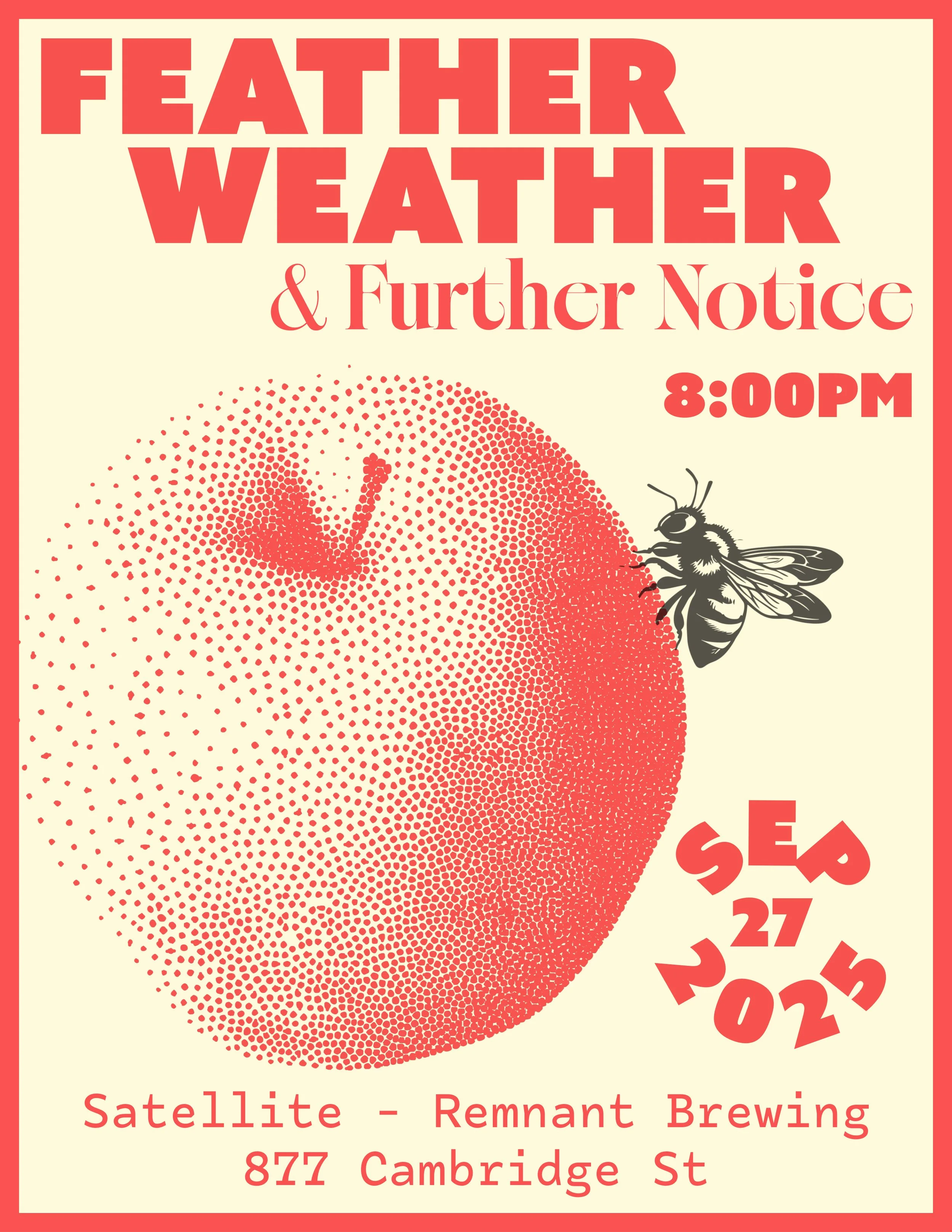 LIVE MUSIC: Feather Weather & Further Notice