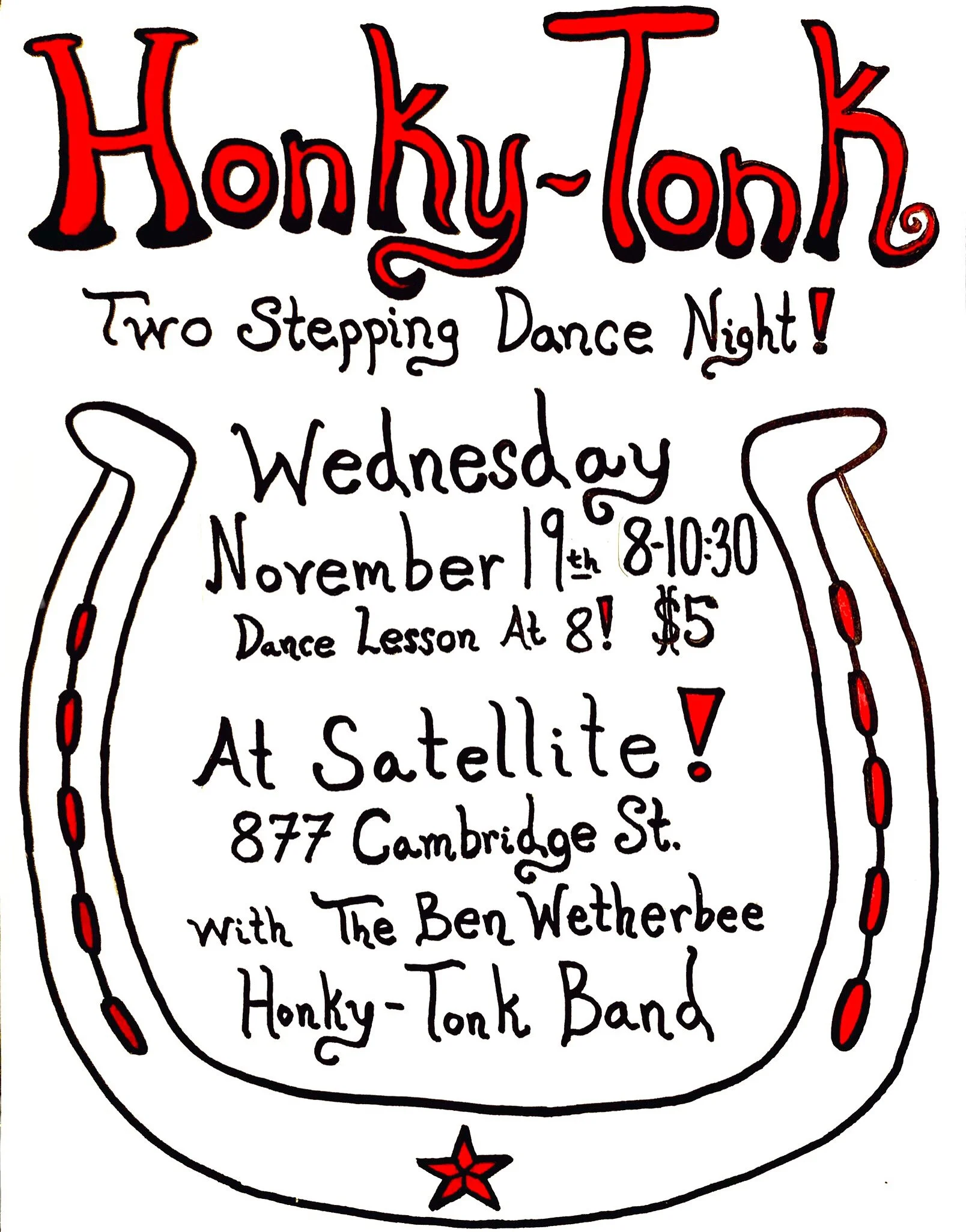 HONKY TONK: Full Band Line Dancing! 