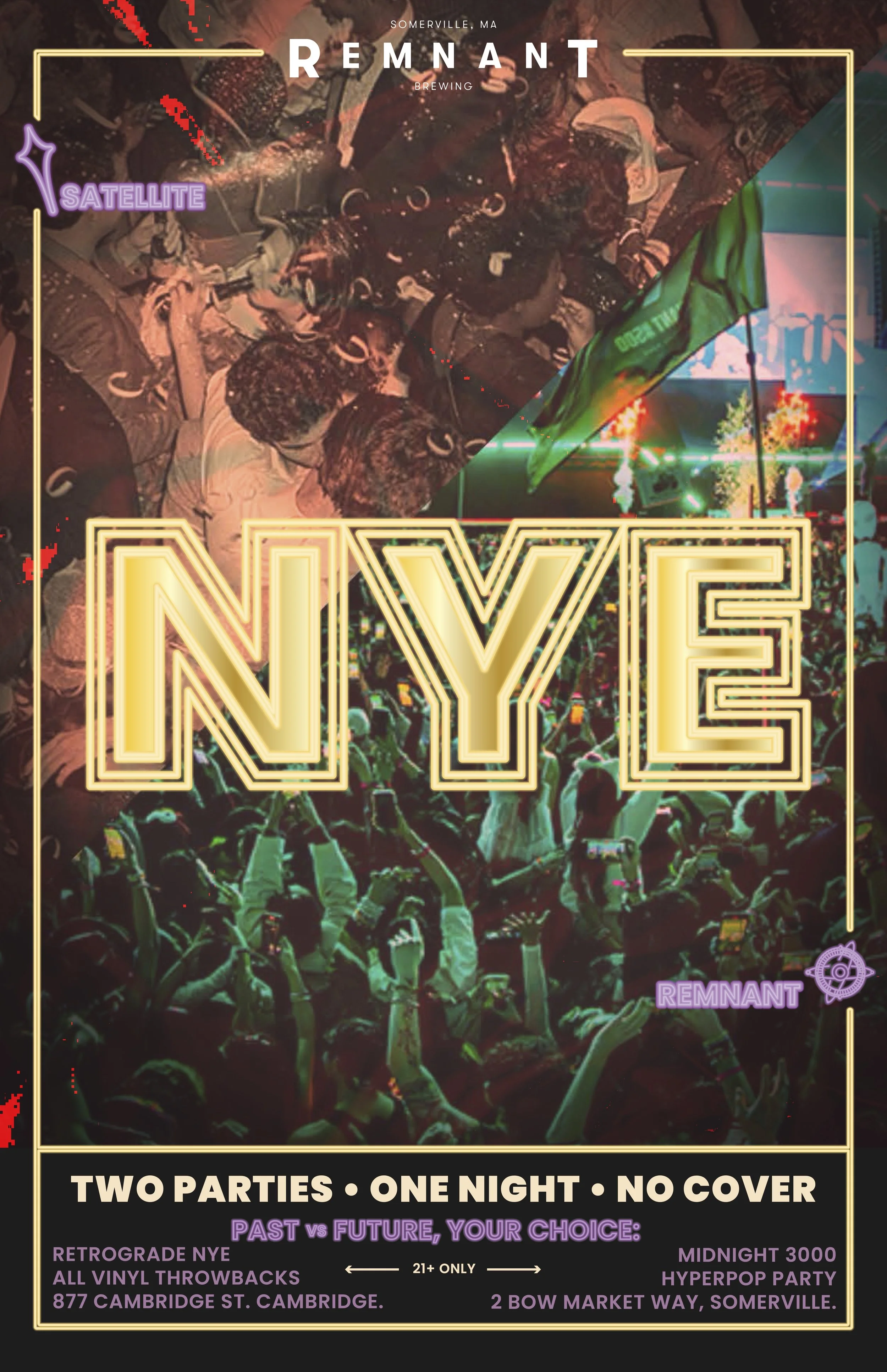 NYE - 2 Parties, 1 Countdown