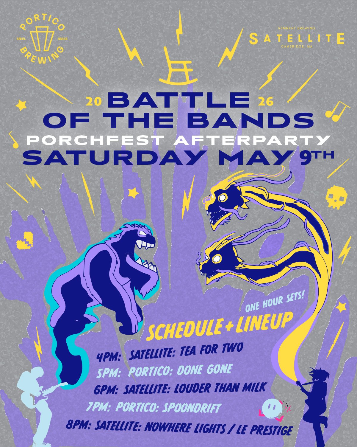 Porchfest Afterparty: Battle of the Bands w/ Portico Brewing! 