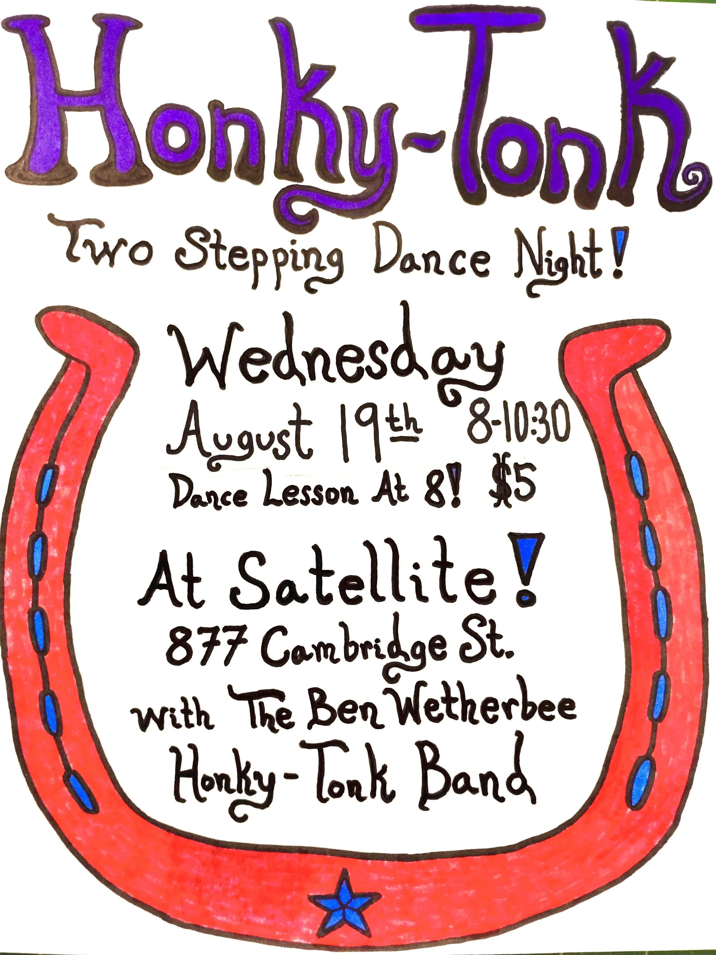 LIVE MUSIC Honky Tonk! w Two Stepping Instruction and Open Floor