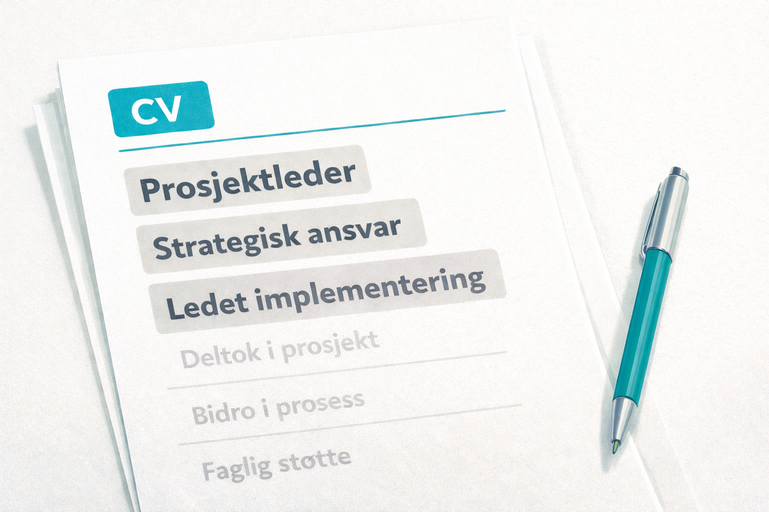 Når kandidater gjør seg mer erfarne enn de er