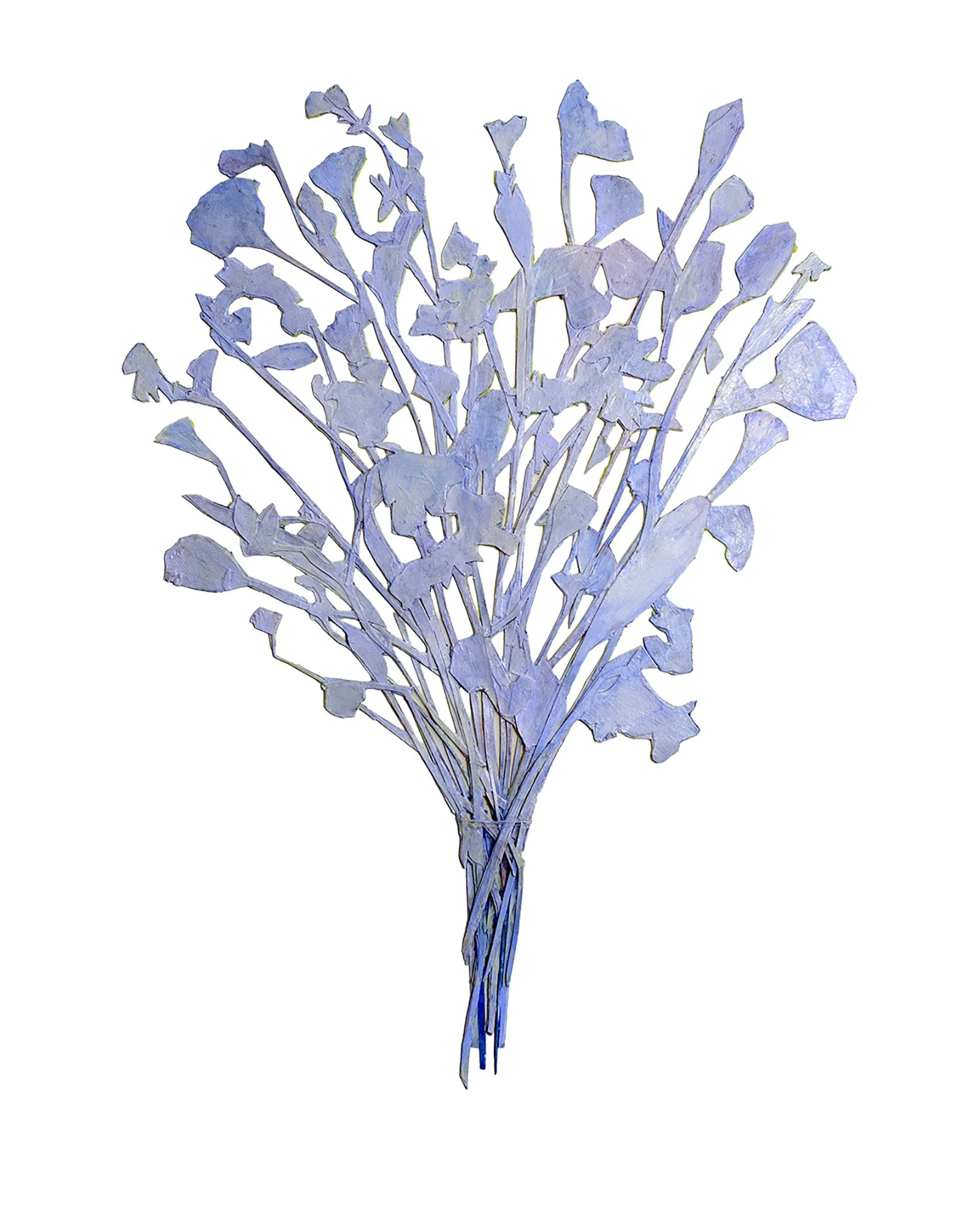 Blue Flowers, 2025
Watercolor on  layered paper. dyed silk
56 x 76 cm | 22 x 30 inches