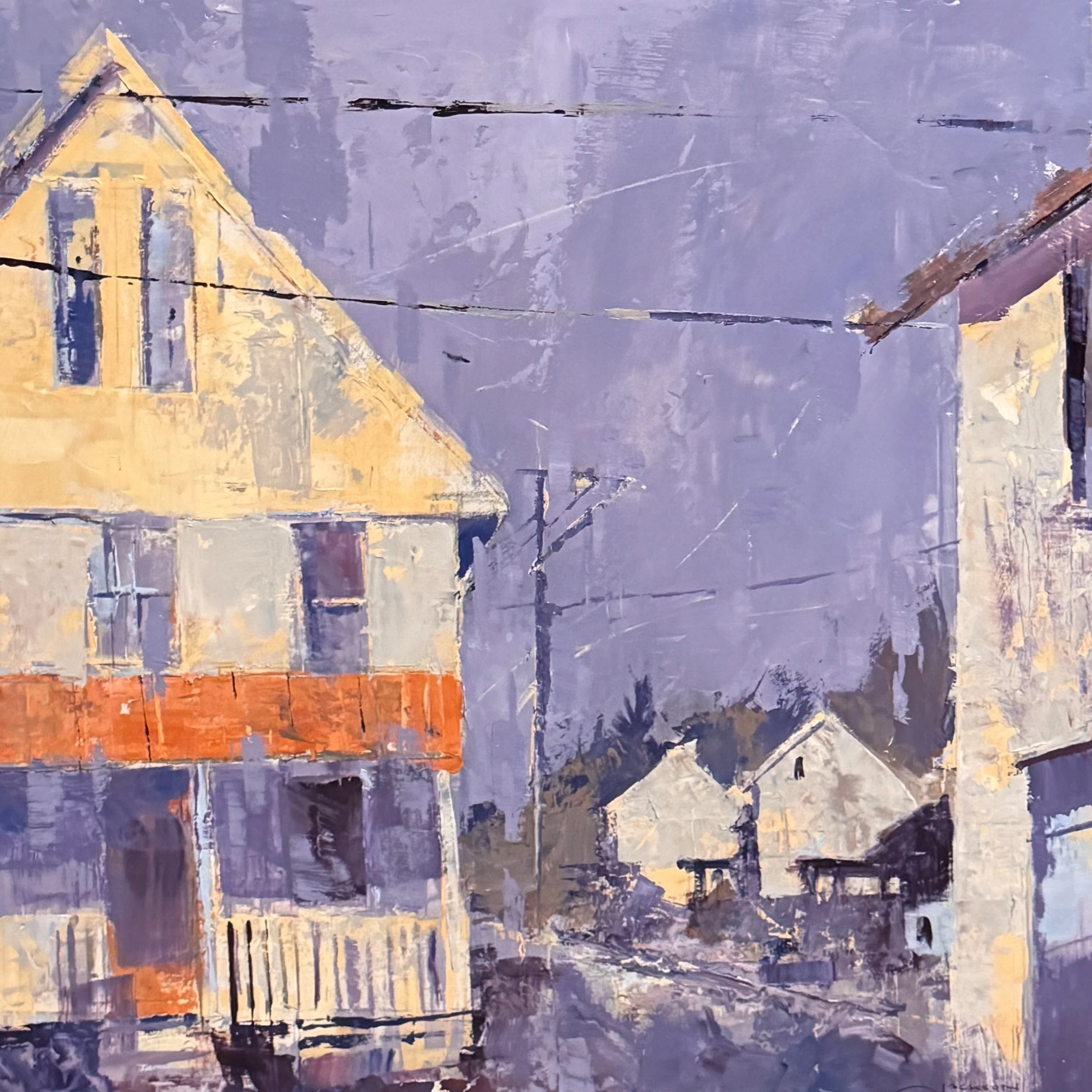 Marshallton At Four Dogs Tavern,23x23,OIL..jpg