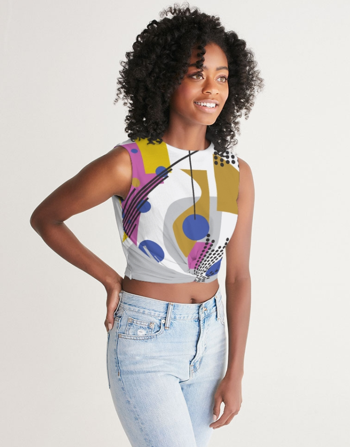 MODERN ABSTRACT COLLECTION Women's Twist-Front Tank