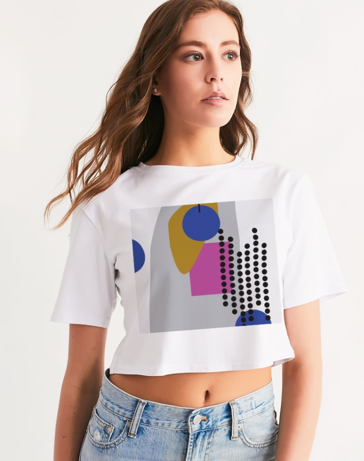MODERN ABSTRACT COLLECTION Women's Cropped Tee